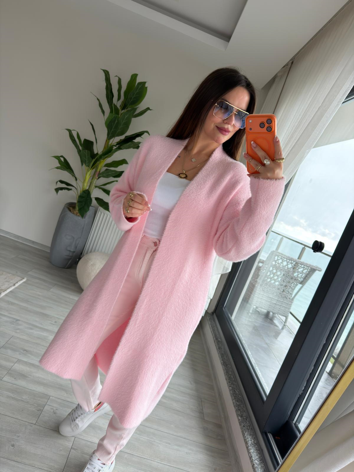 5140 Ara Boy Yumoş Hırka PEMBE