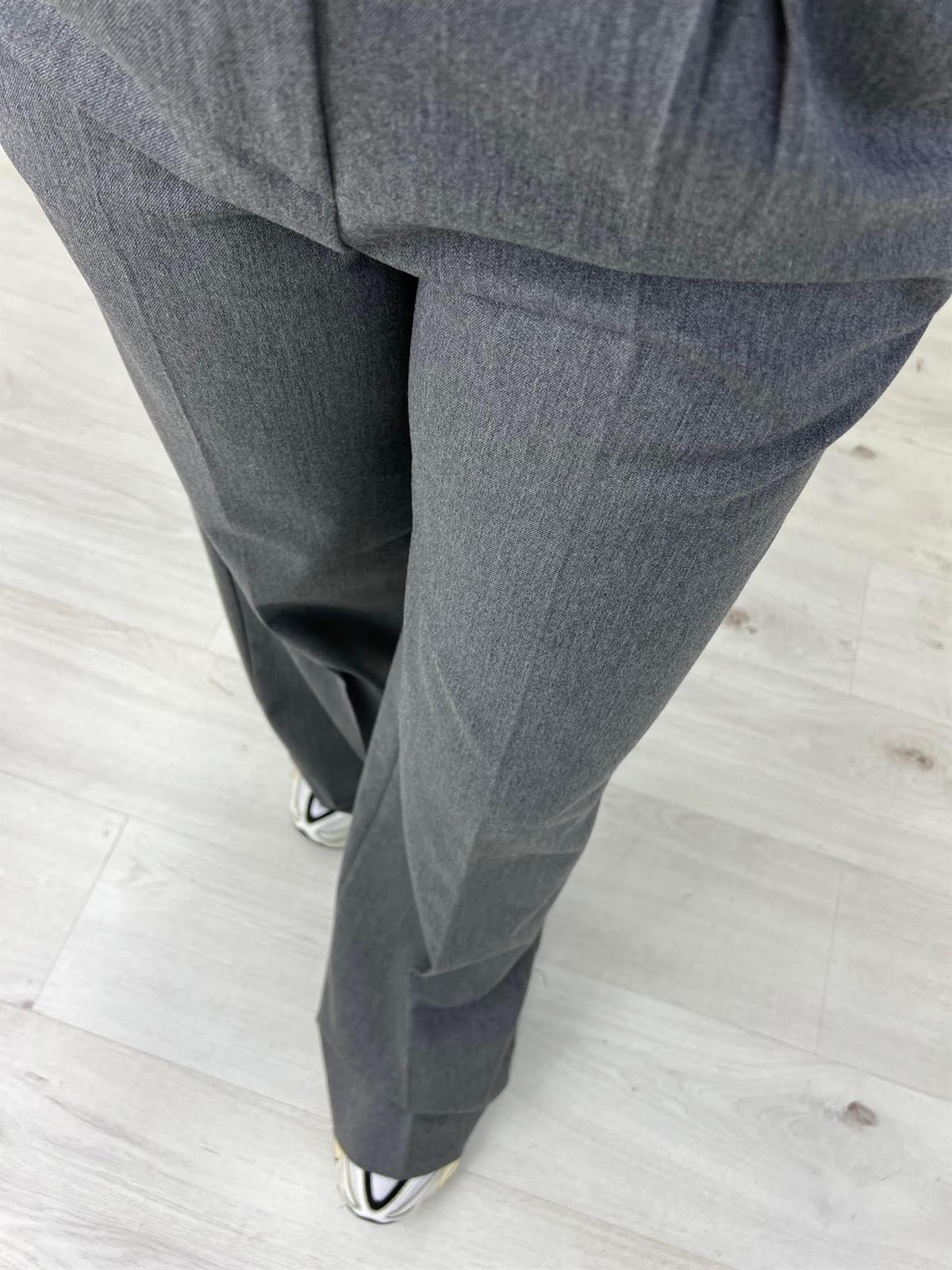 5140 Paça Geniş Pantolon GRİ