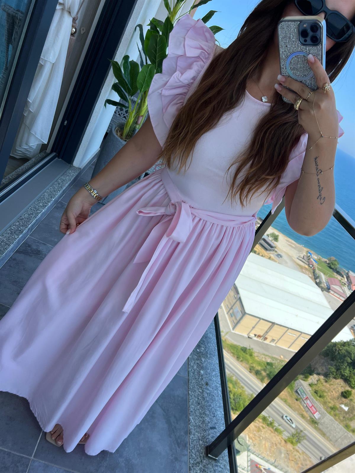 5172 Bellis Elbise PEMBE