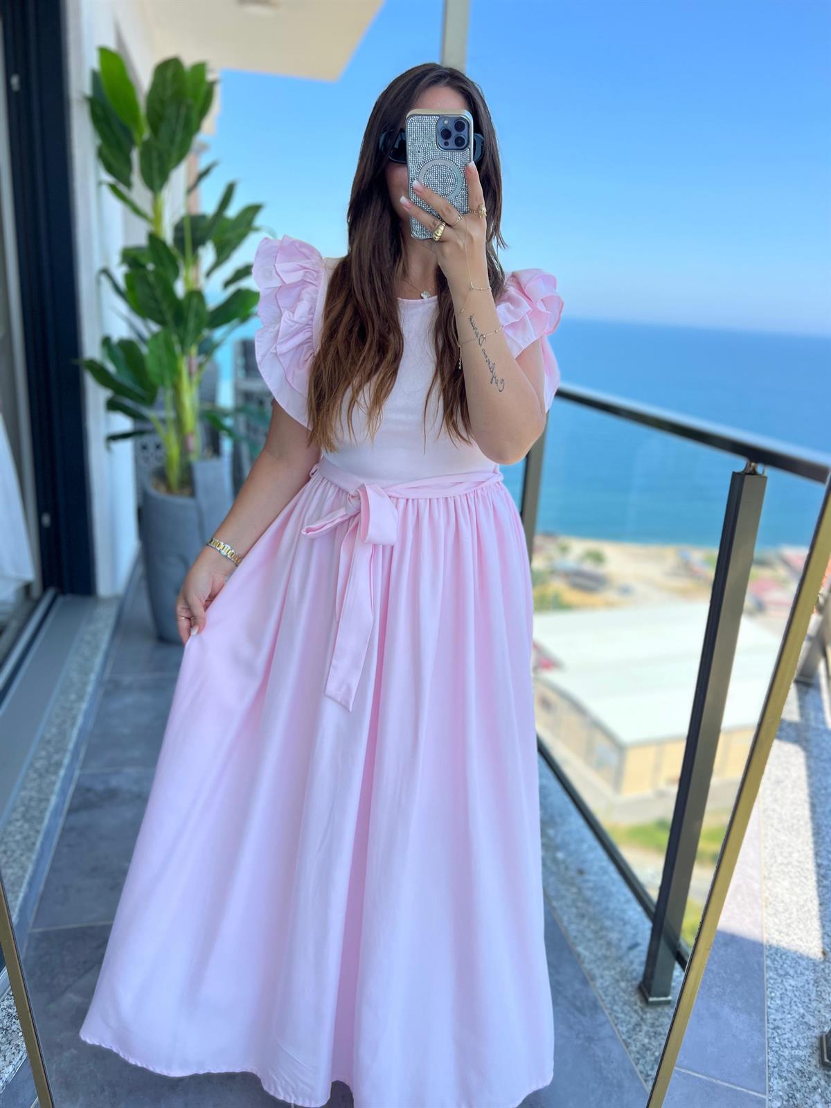 5172 Bellis Elbise PEMBE