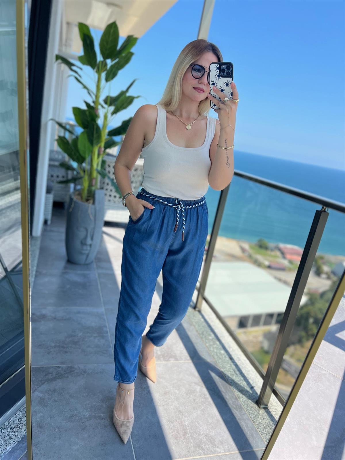 5285  Tensel Pantalon MAVİ
