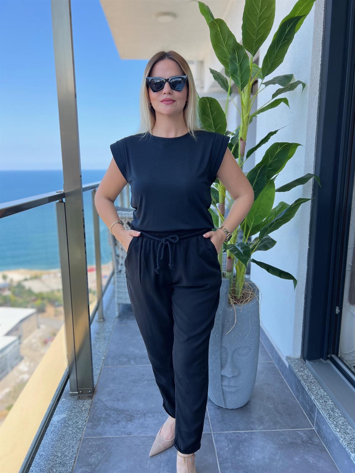 5285  Tensel Pantalon SİYAH