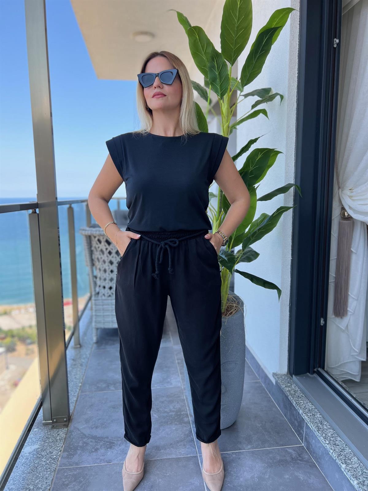 5285  Tensel Pantalon SİYAH