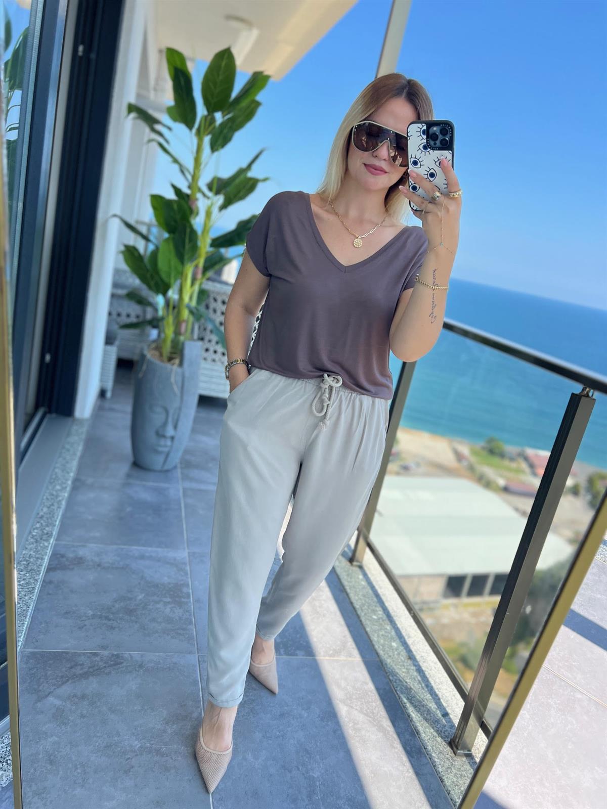 5285  Tensel Pantalon TAŞ