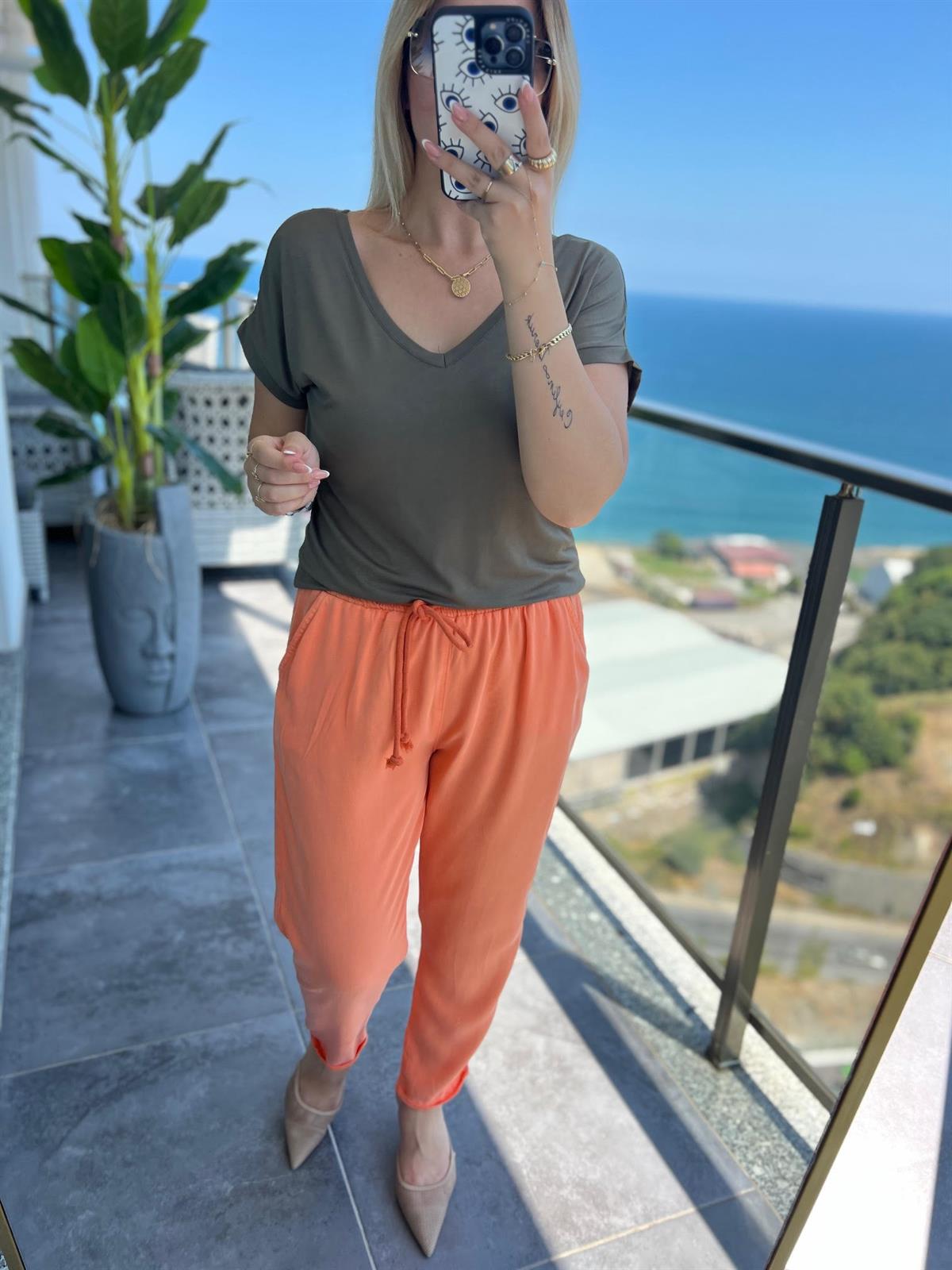 5285  Tensel Pantalon TURUNCU
