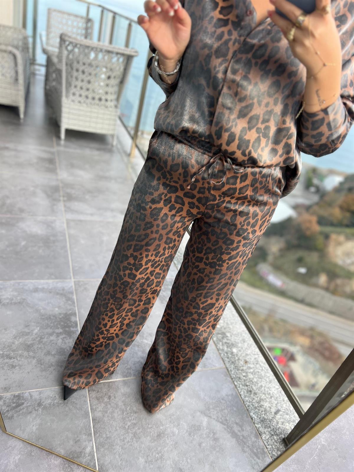 536 Leopar İspanyol Pantolon LEOPAR