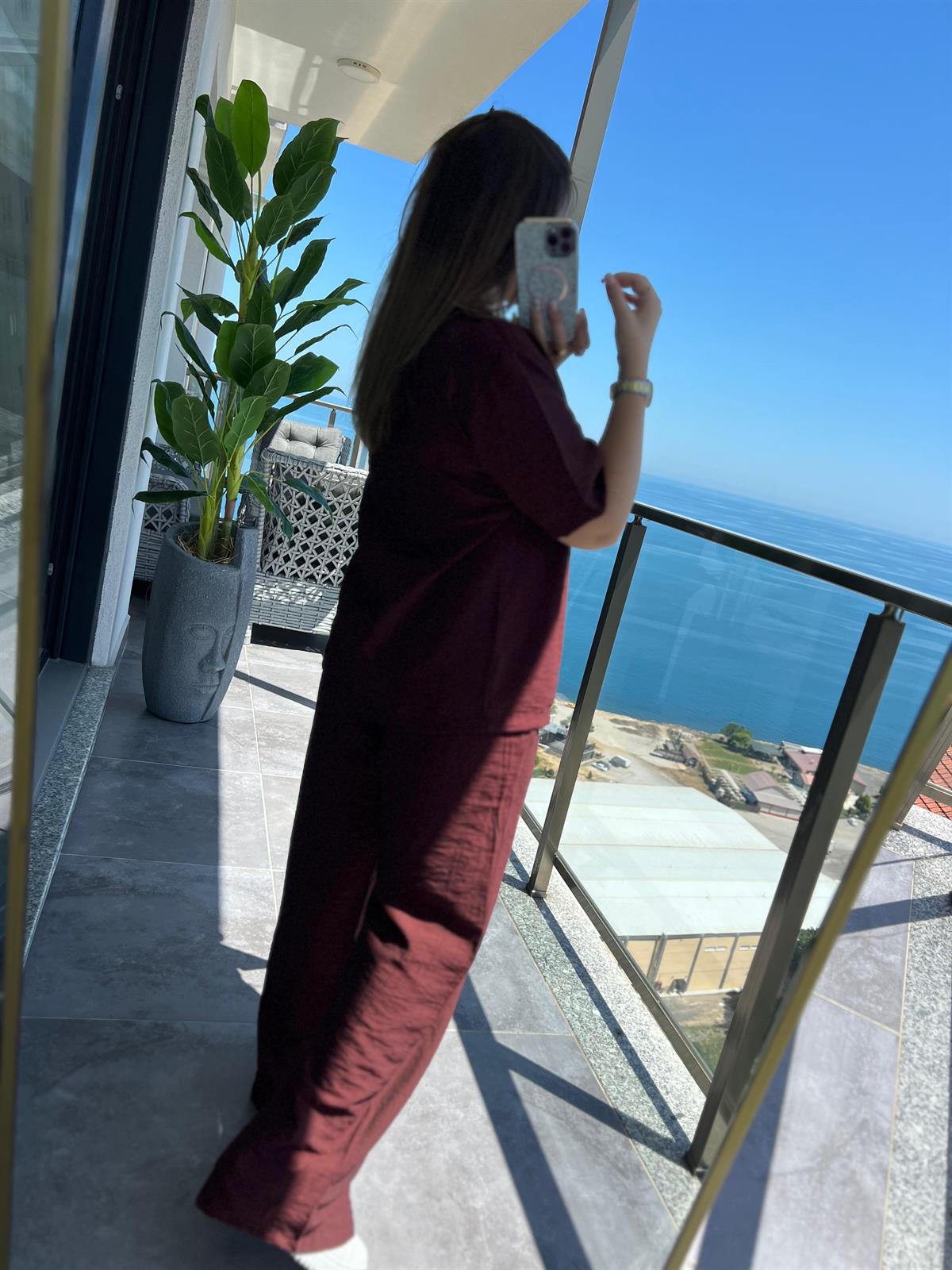 6007 Çilek Takım KAHVE