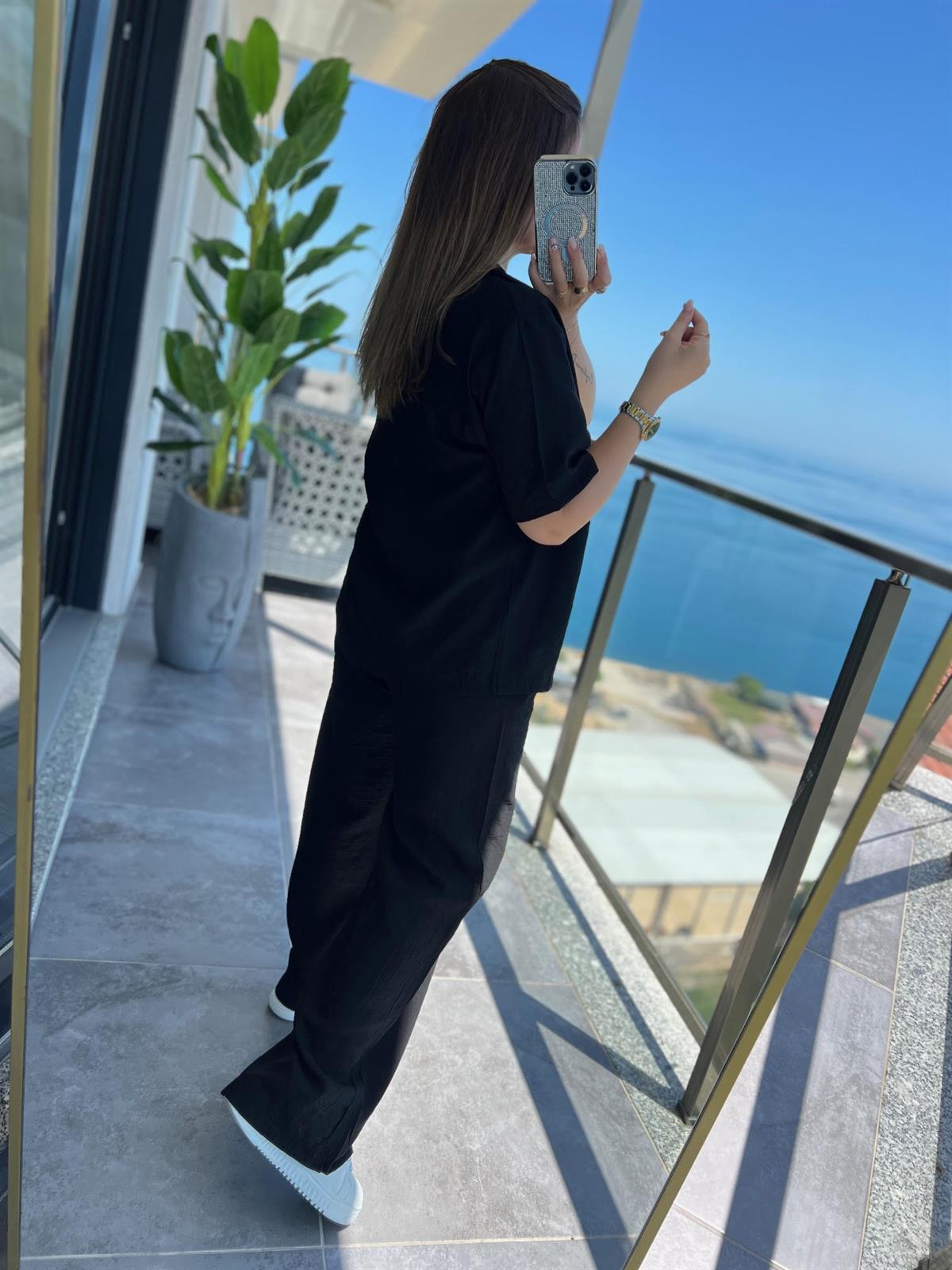 6007 Çilek Takım SİYAH
