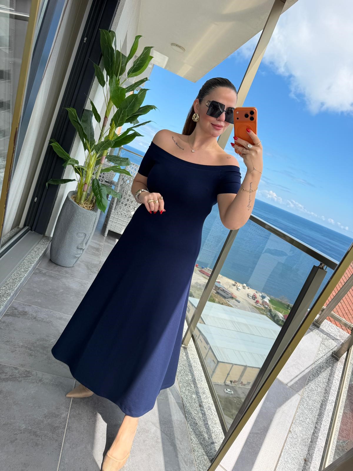 6203 Elbise LACİVERT
