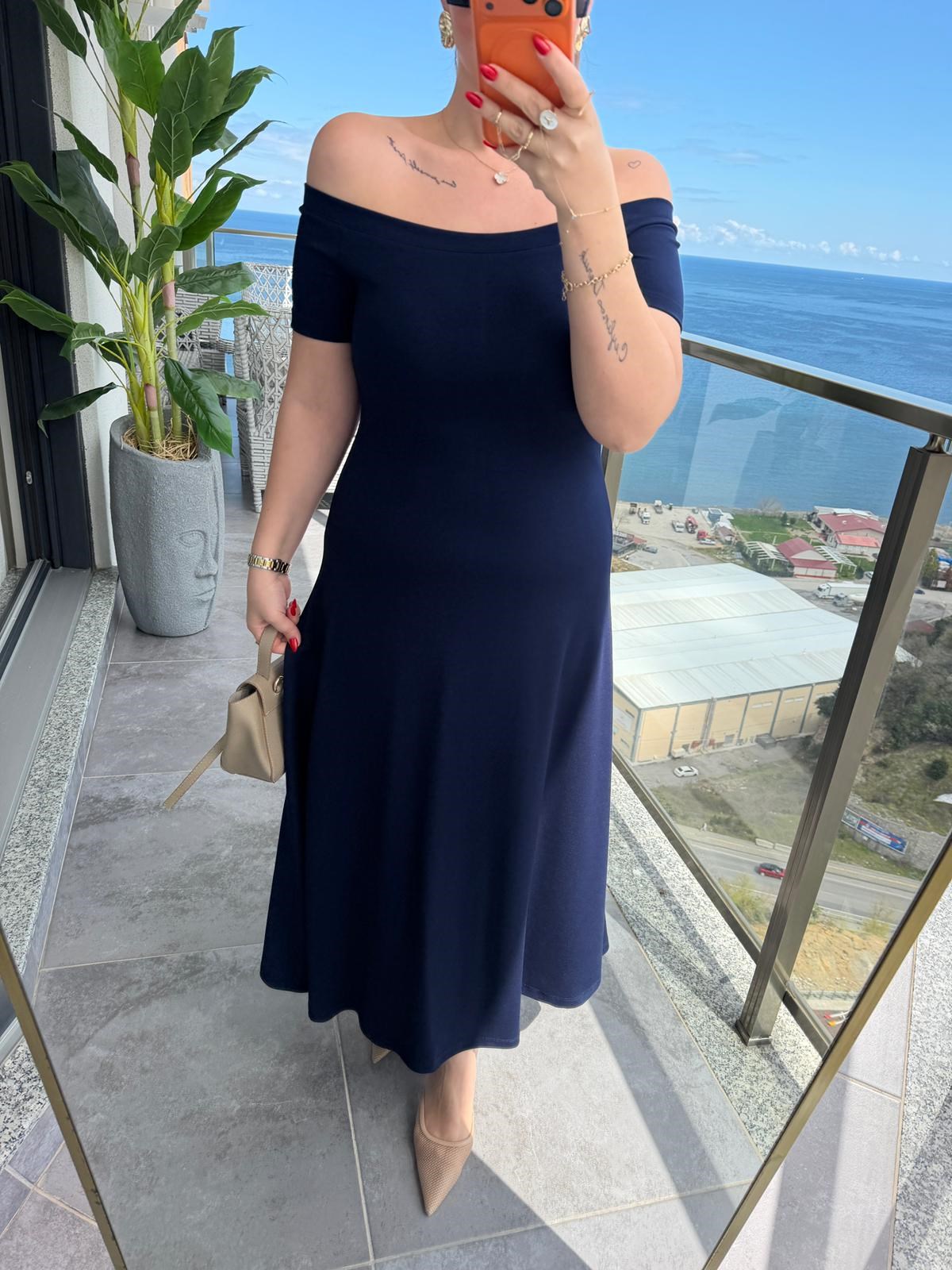 6203 Elbise LACİVERT