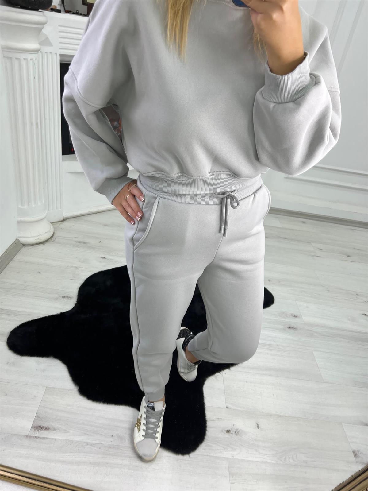 7014 U Paça 3 İplik Pantolon GRİ