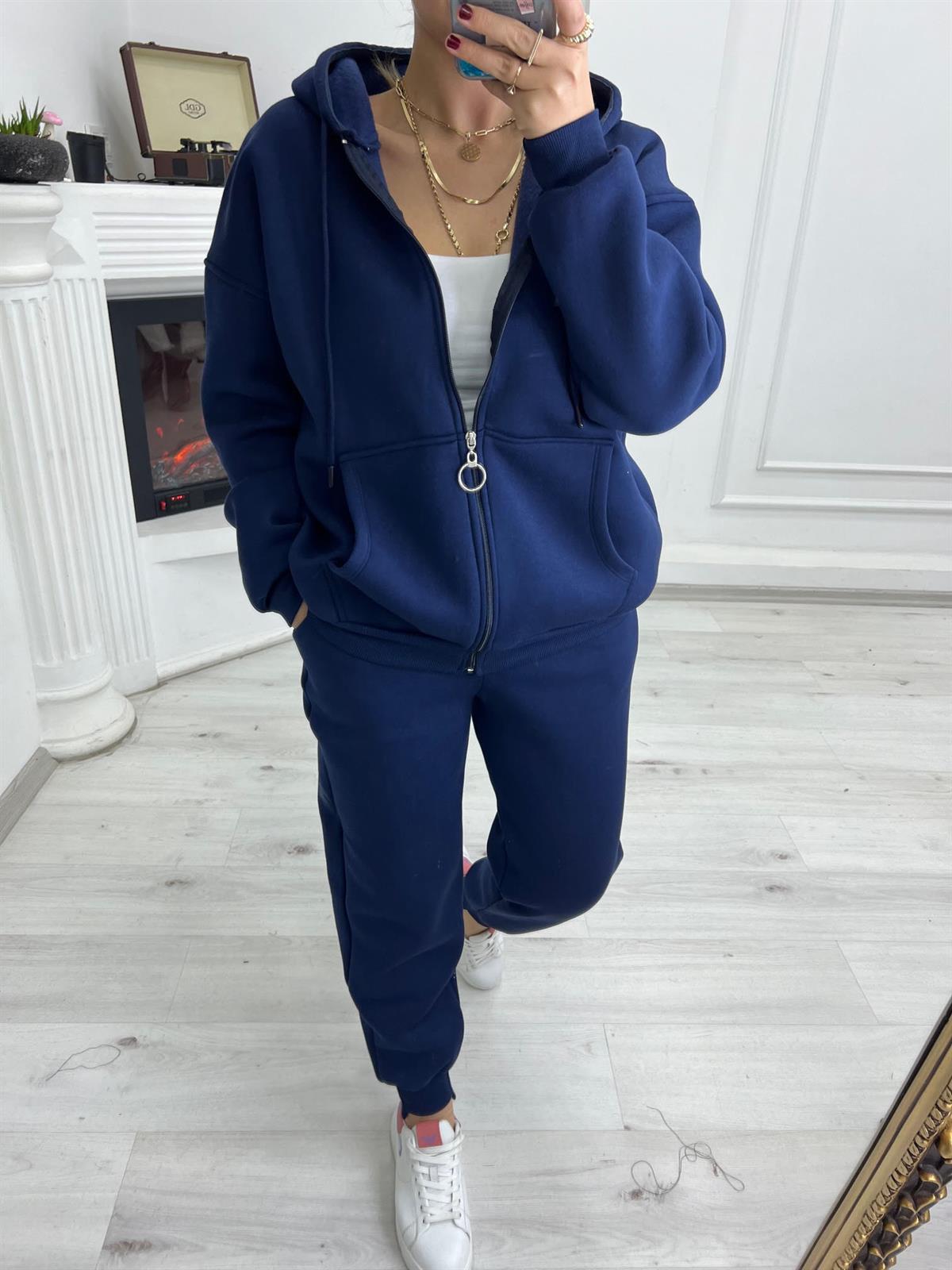 7014 U Paça 3 İplik Pantolon LACİVERT