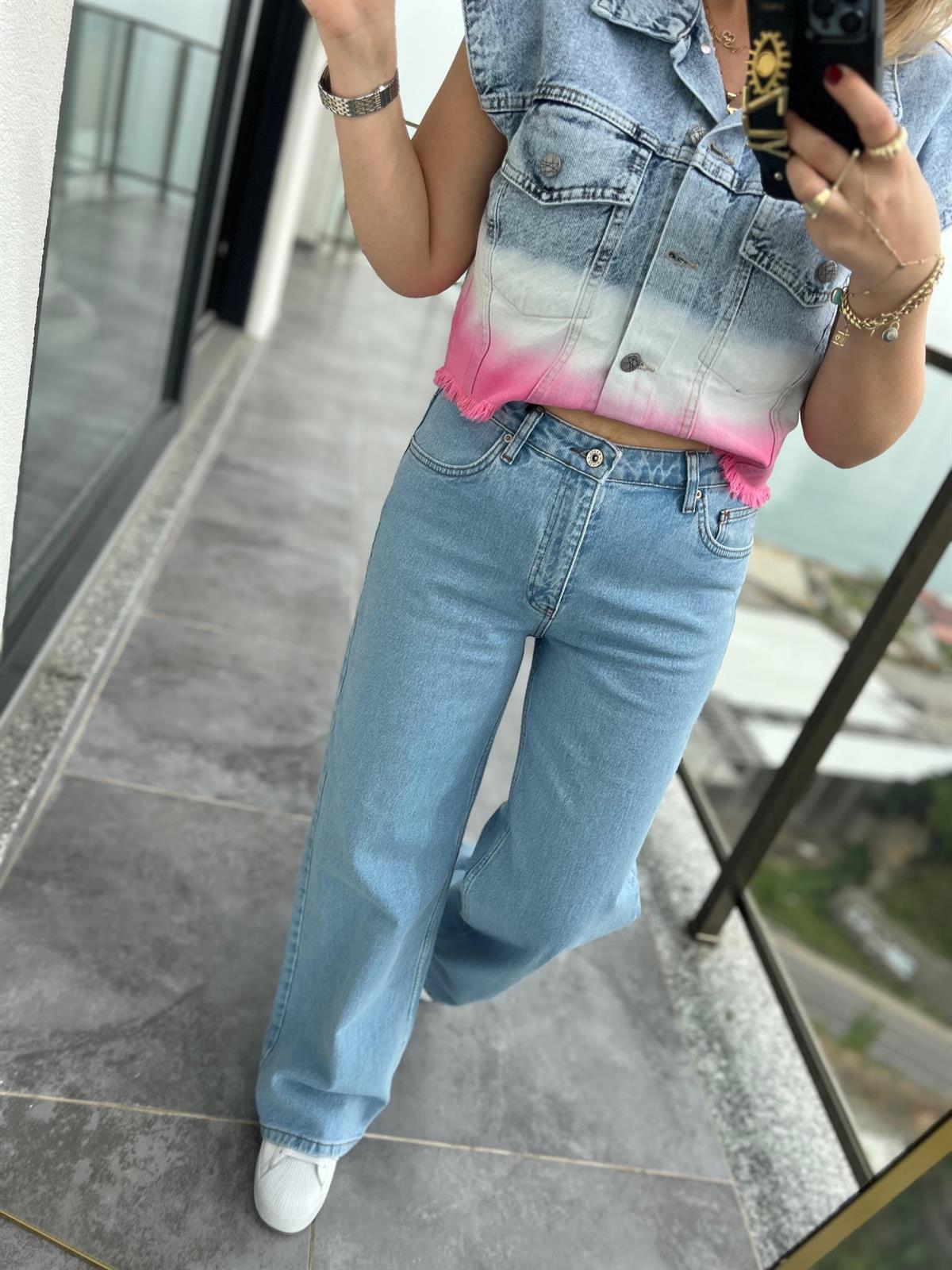 707 Full Lenght Jean BUZ MAVİSİ