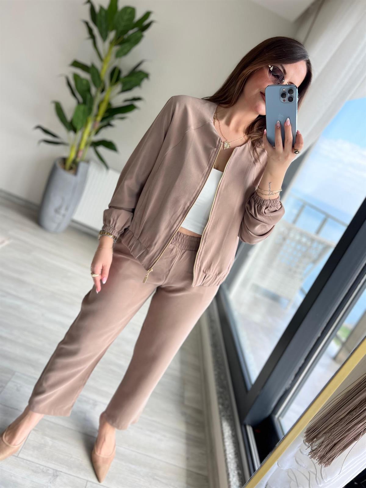 7132 Tencel Takım KAHVE