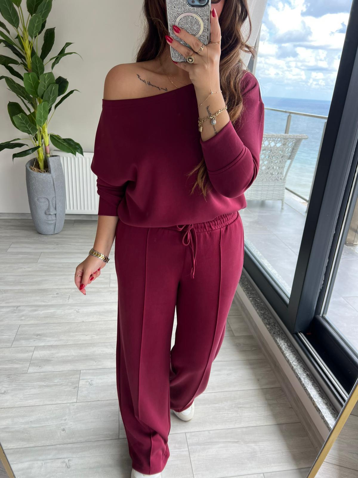 7281 Omuz Detay Takım BORDO