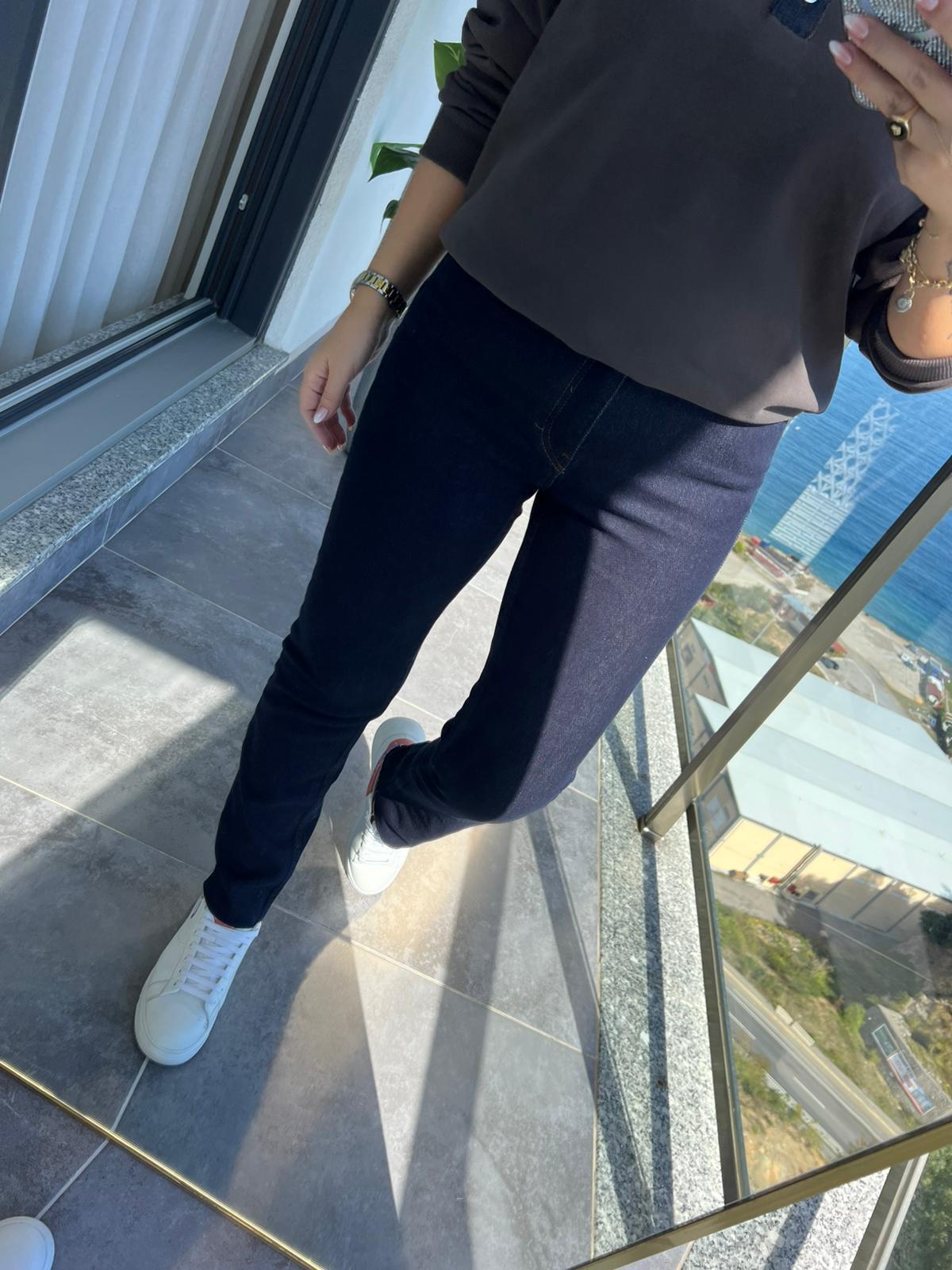764 Mom Fit LACİVERT