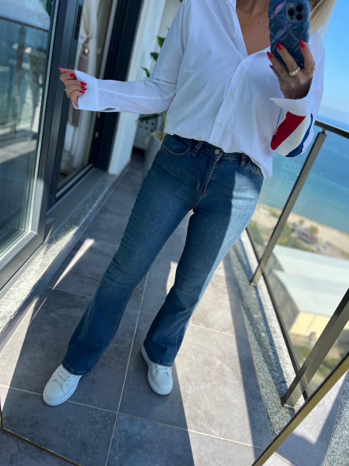 7741 İspanyol Pantalon MAVİ