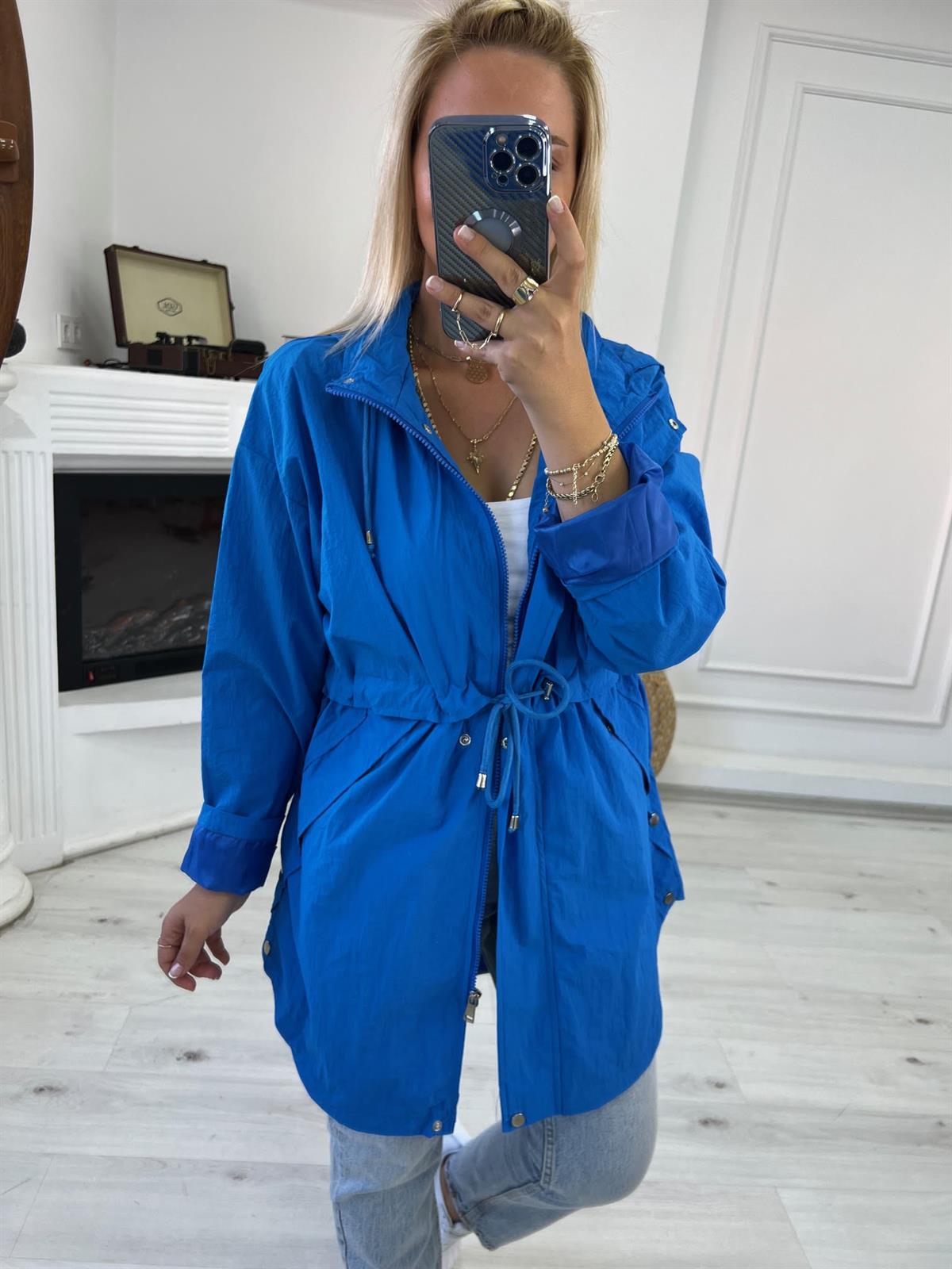 87067 Robin Trençkot MAVİ