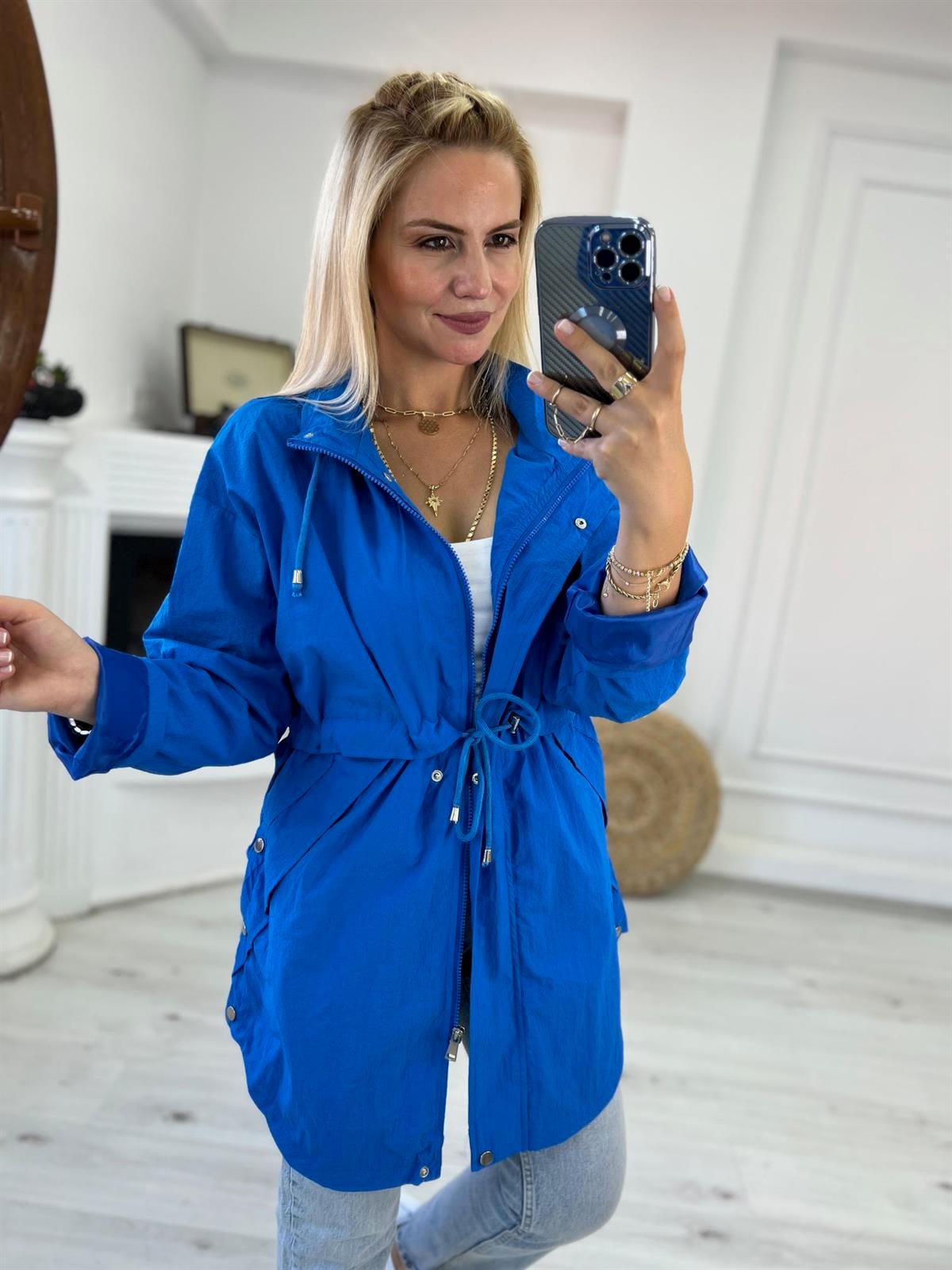 87067 Robin Trençkot MAVİ