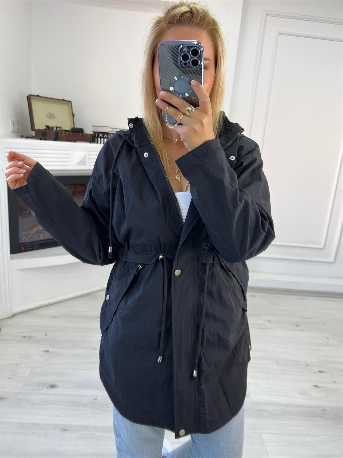 87067 Robin Trençkot SİYAH