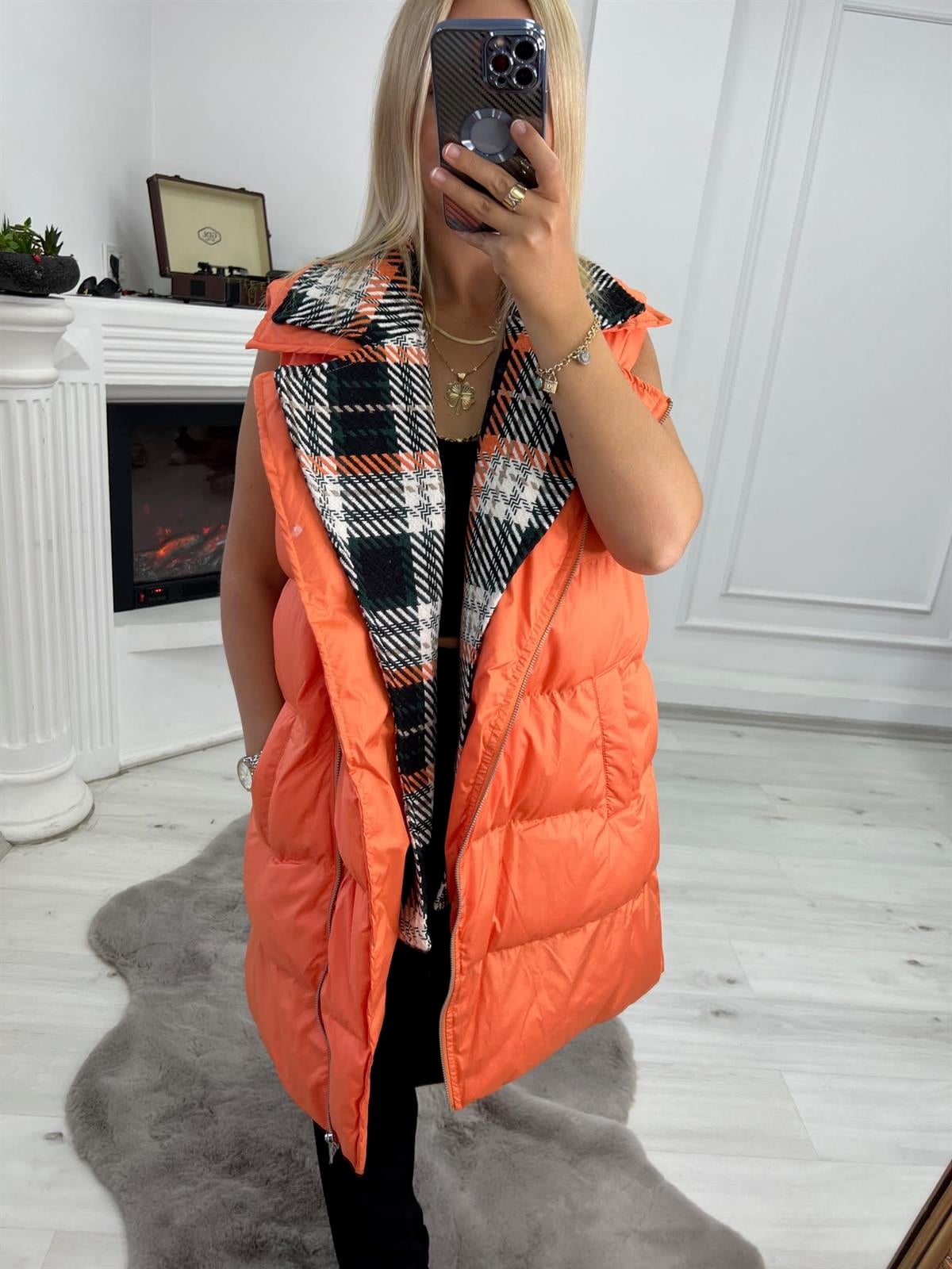 89711 Ara Boy Yelek TURUNCU