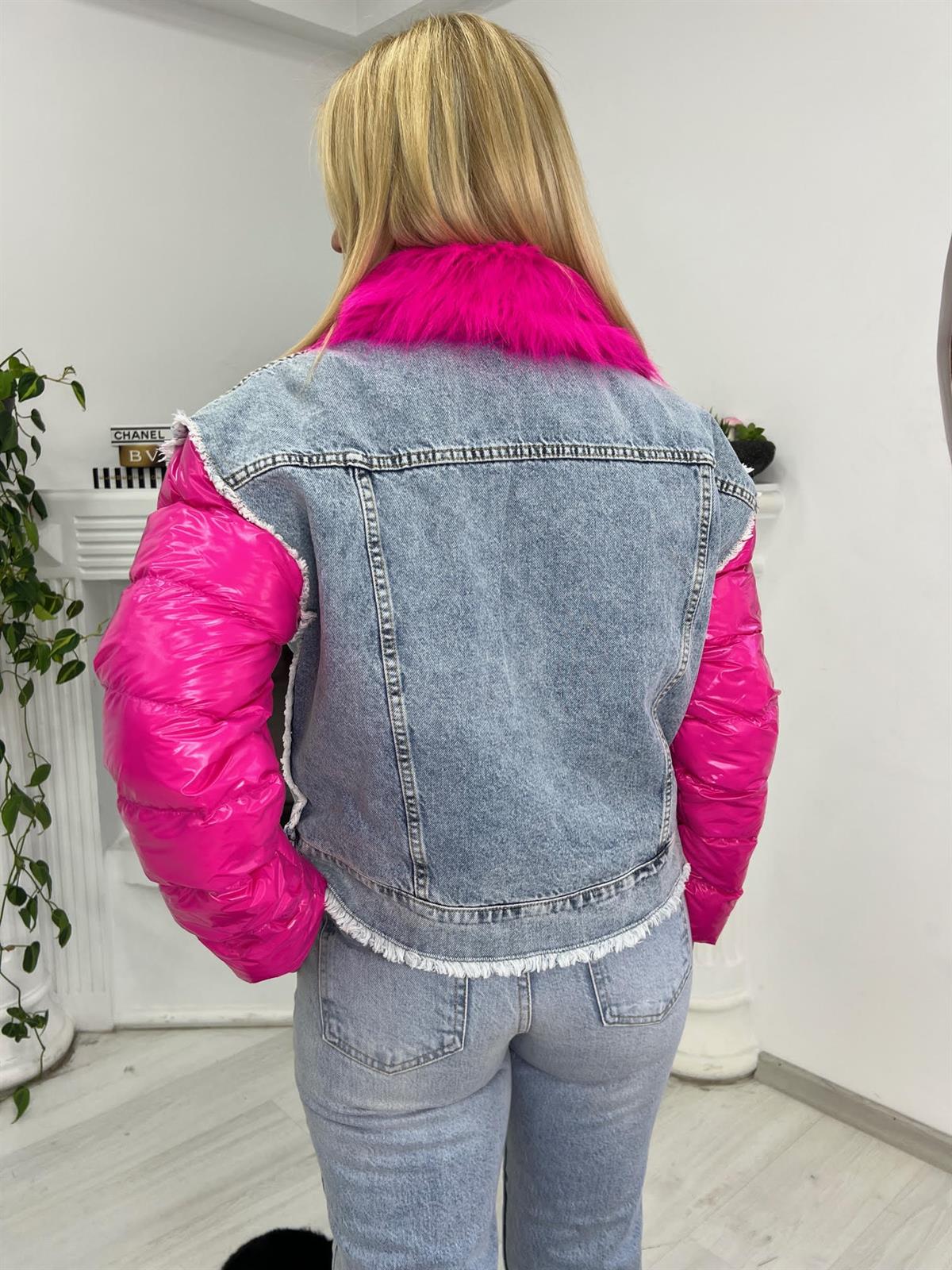 89849 Peluşlu Jean Mont FUŞYA