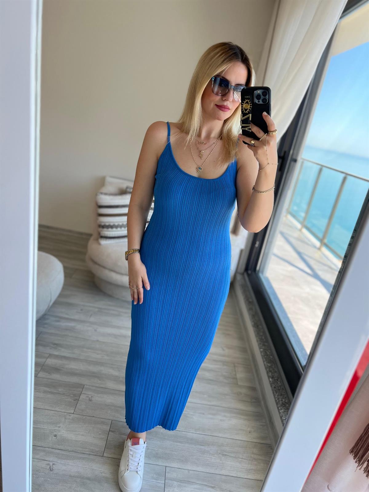 90139 Askılı Elbise SAKS