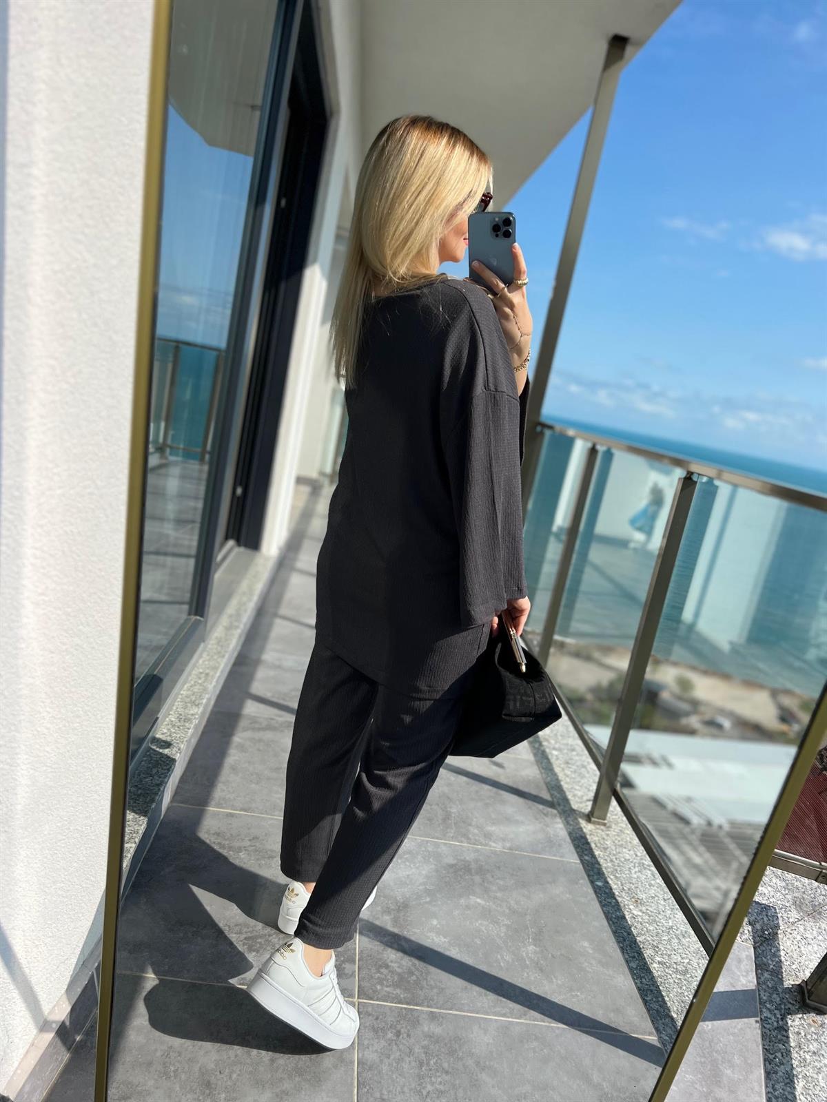 9210 Kimono Pantolonlu Takım ANTRESİT
