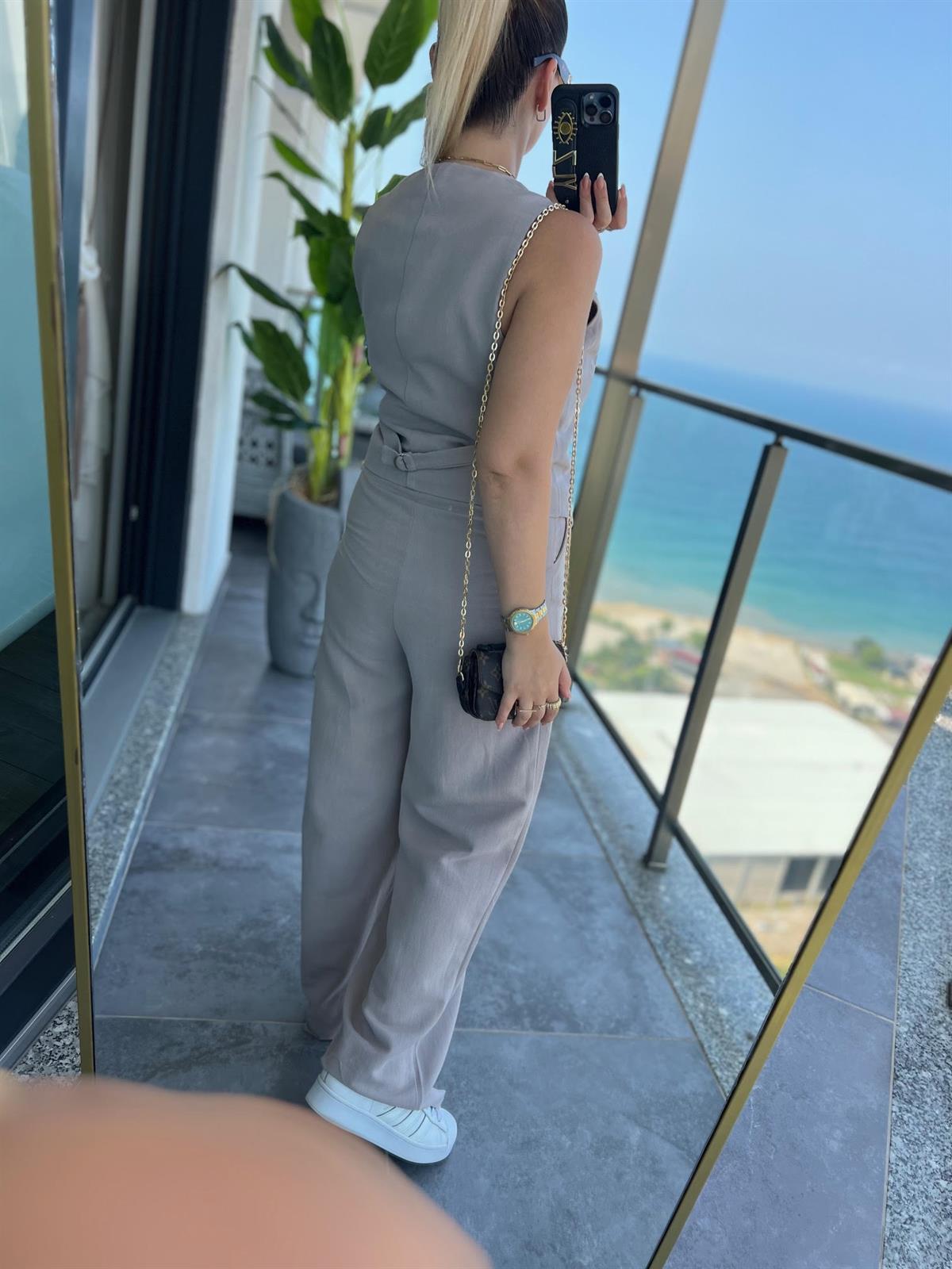 9257 Tenri Yelek Pantalon Takım TAŞ