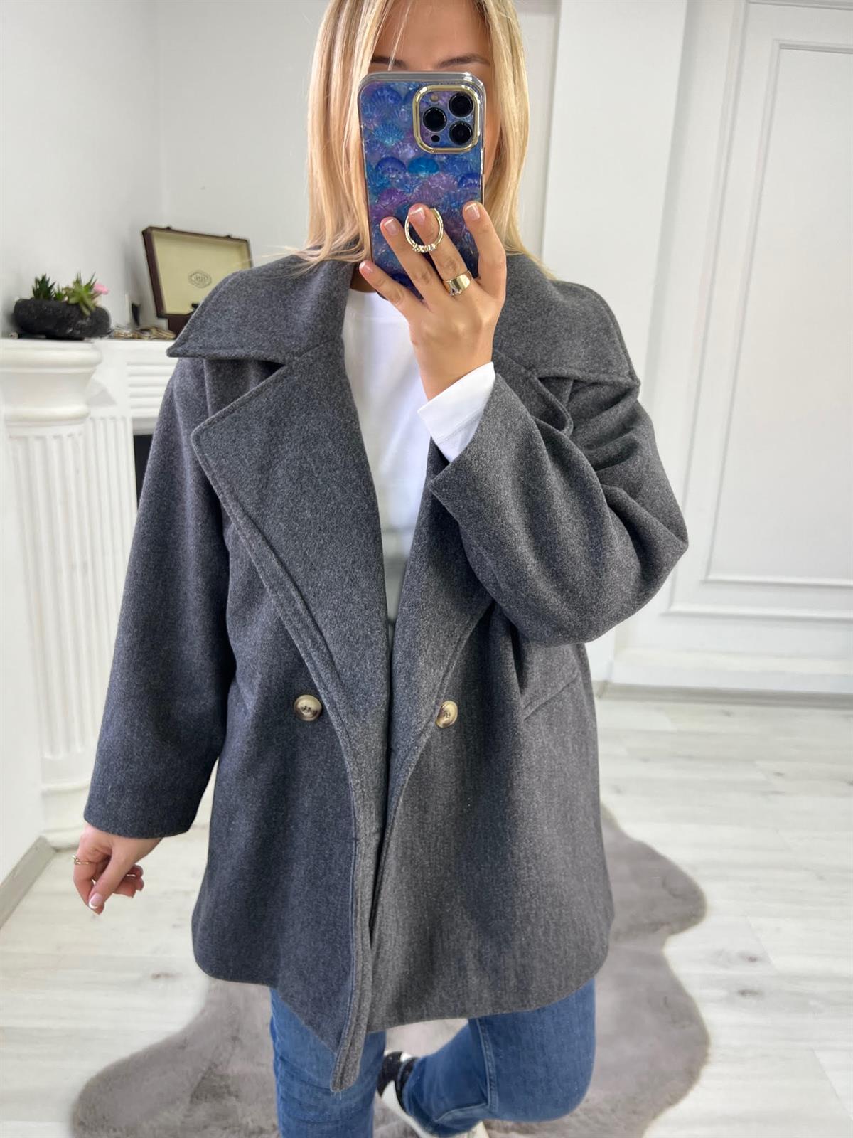 9357 Kaşe Kaban ANTRESİT