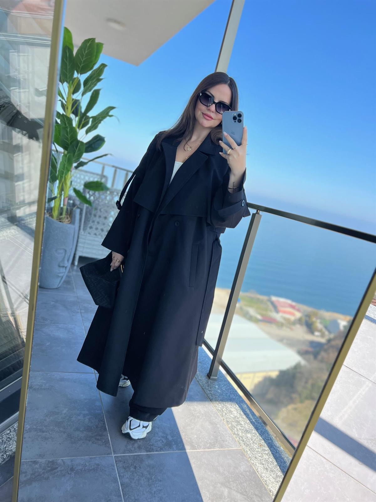 9476 Trench SİYAH