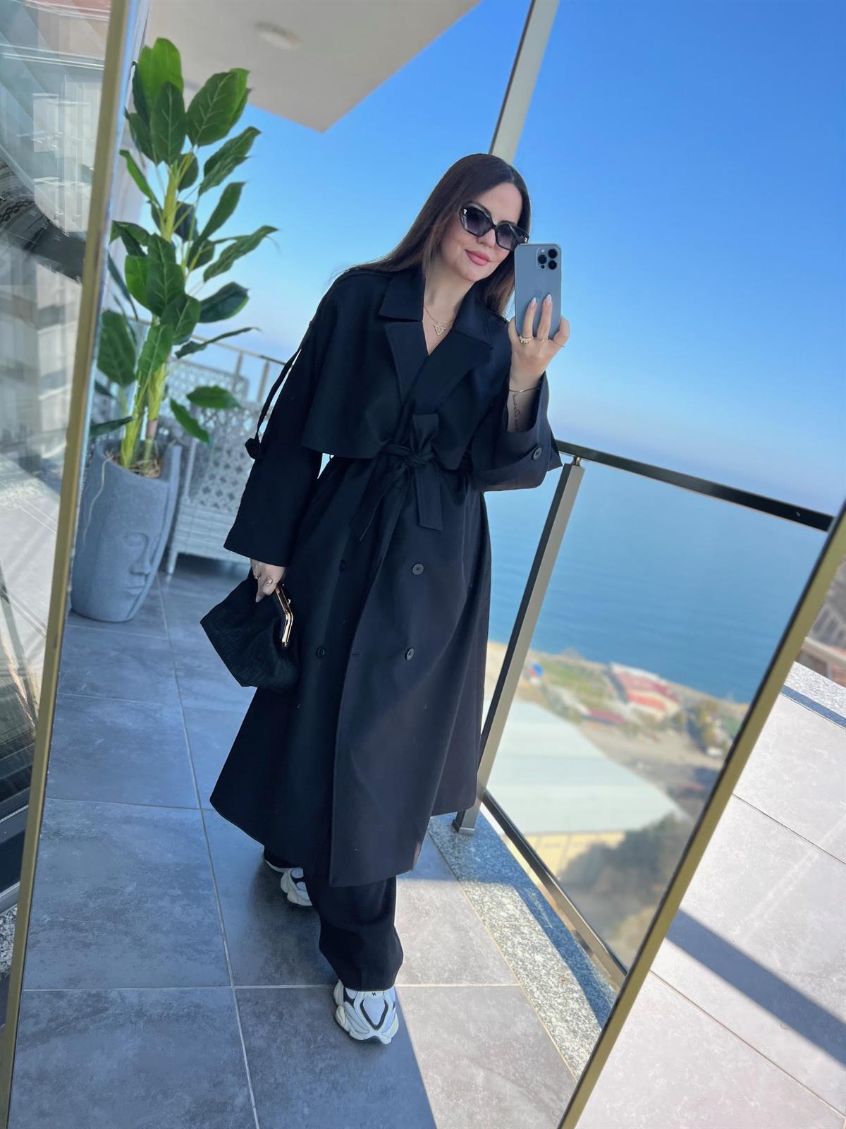 9476 Trench SİYAH
