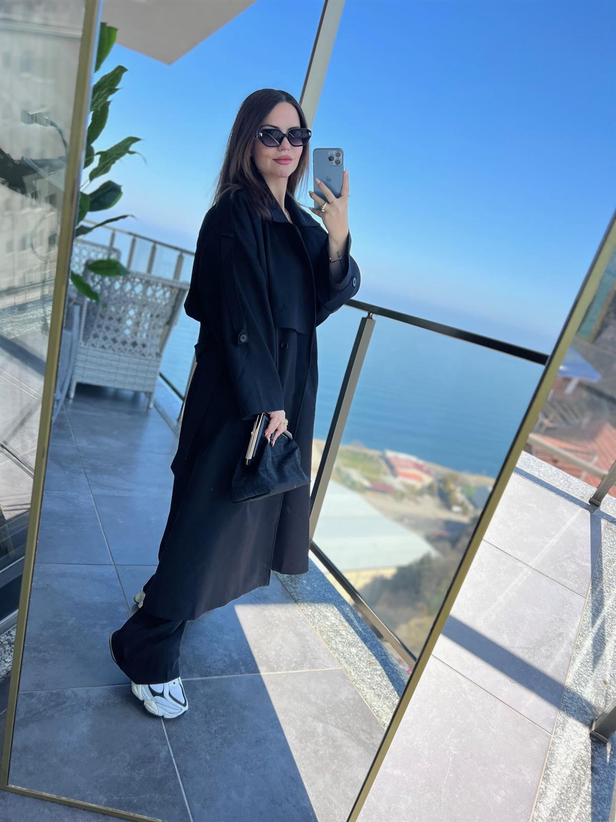 9476 Trench SİYAH