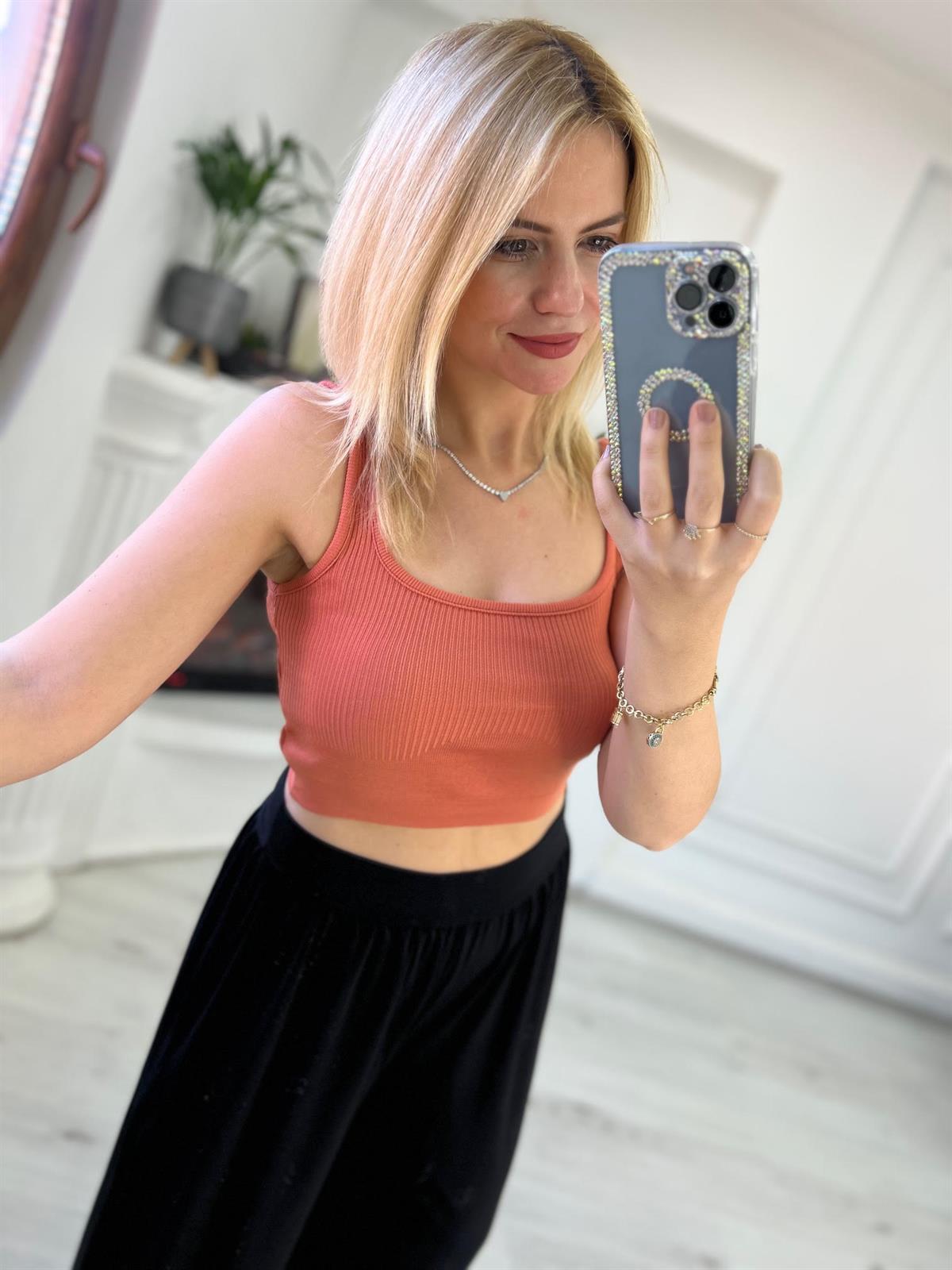 Askılı Crop KİREMİT