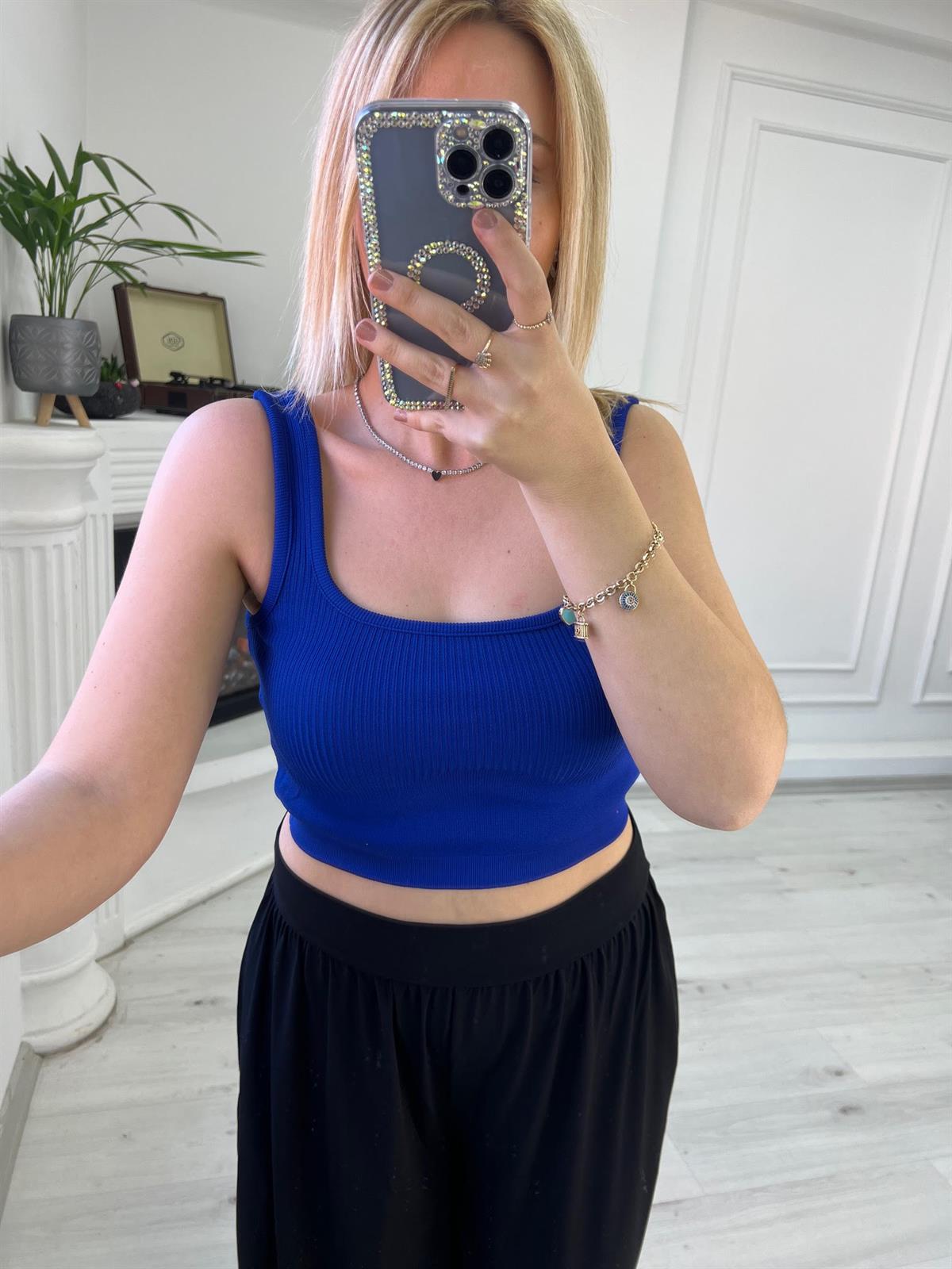 Askılı Crop SAKS