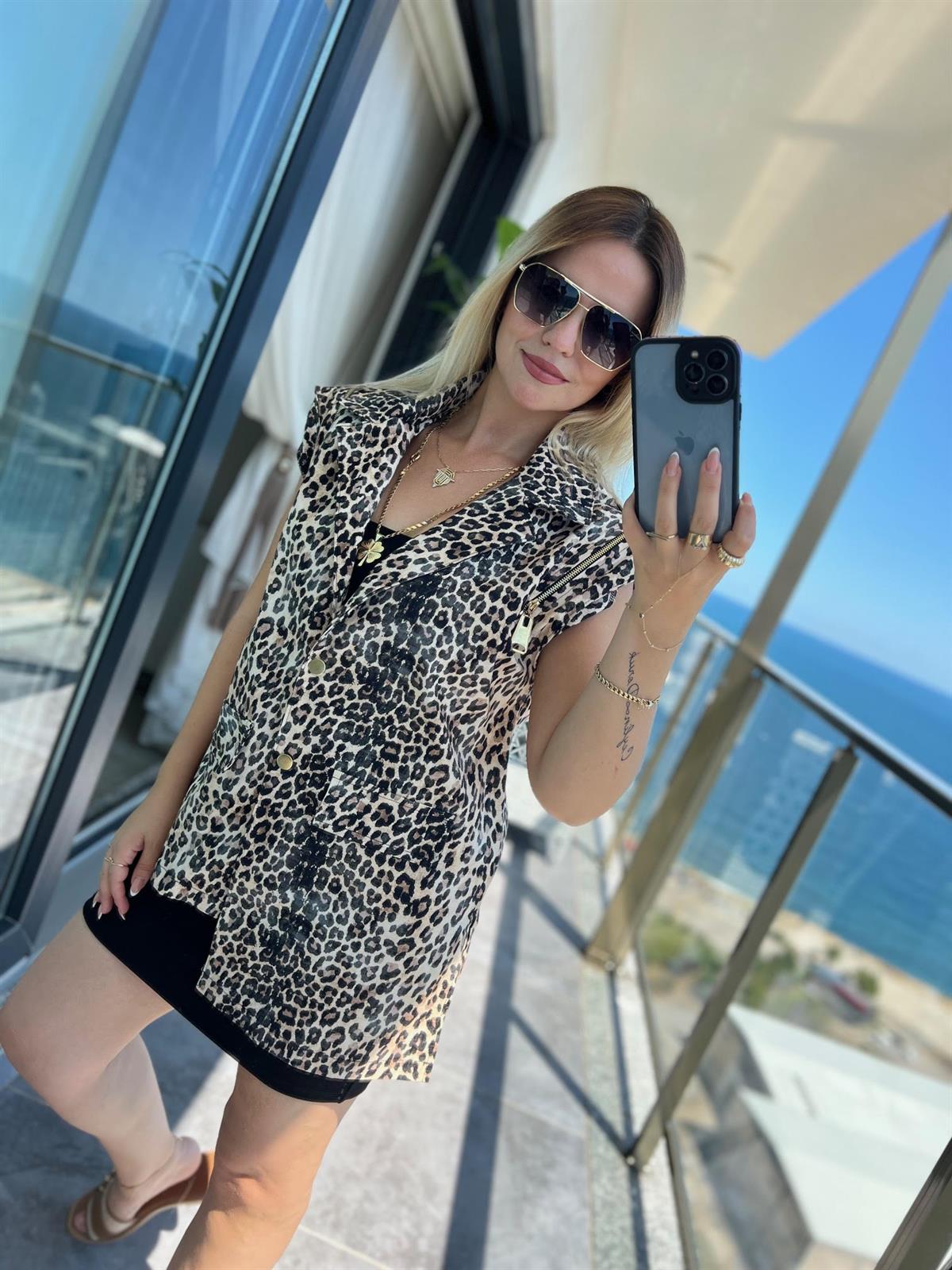 Bebe Leopar Yelek LEOPAR