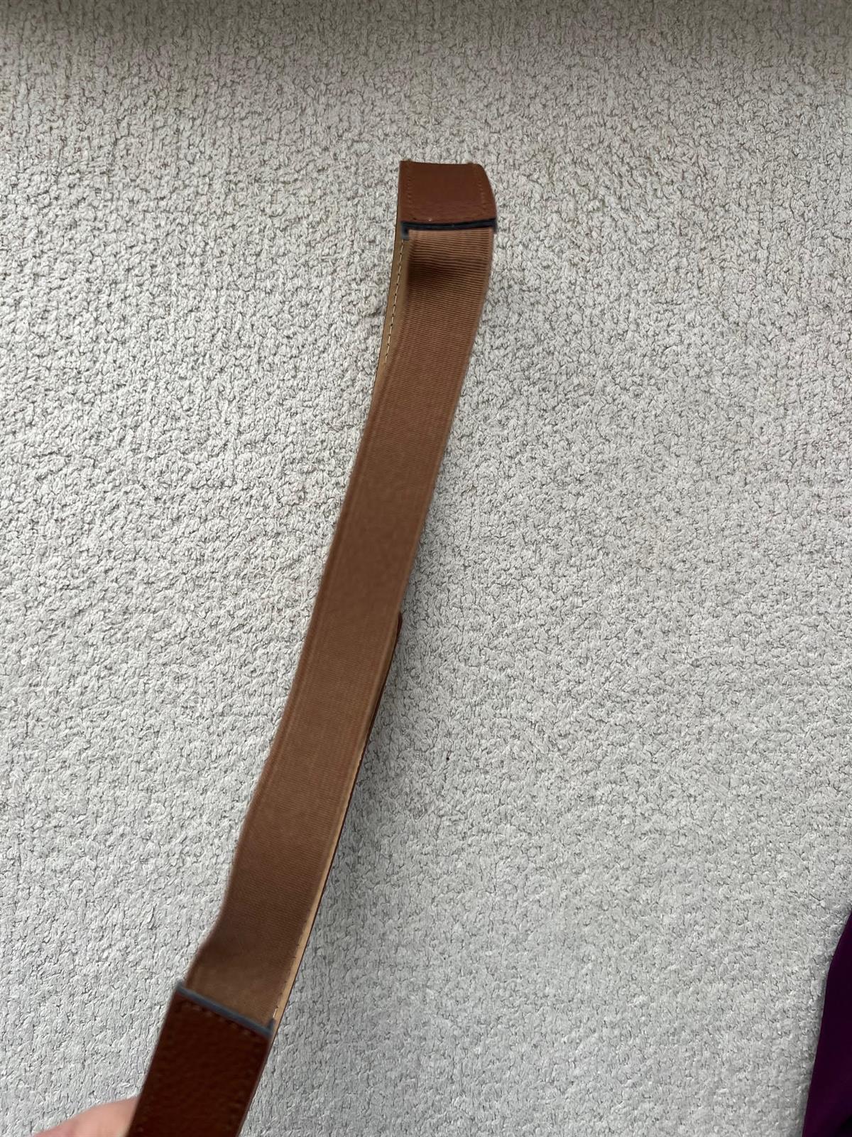 Çanta Detay İnce Deri Taba Kemer TABA