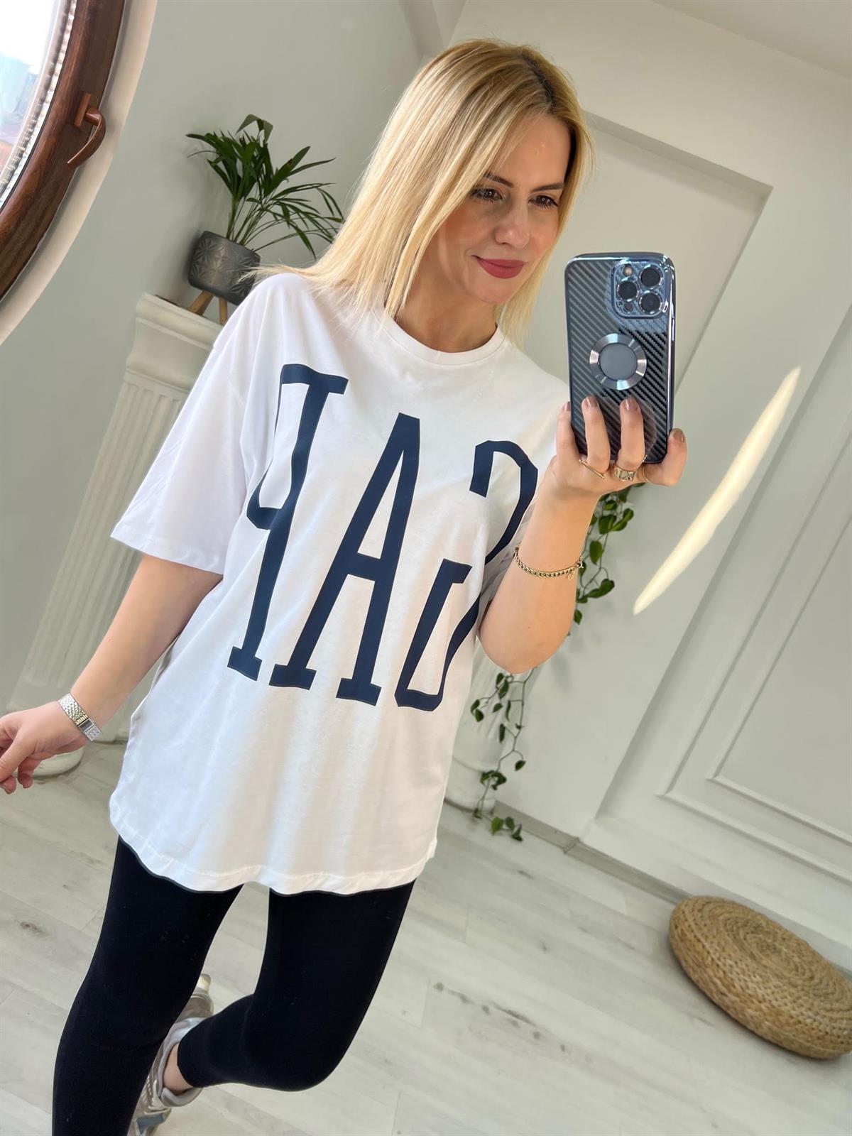 GAP Baskılı Basic Tshirt BEYAZ