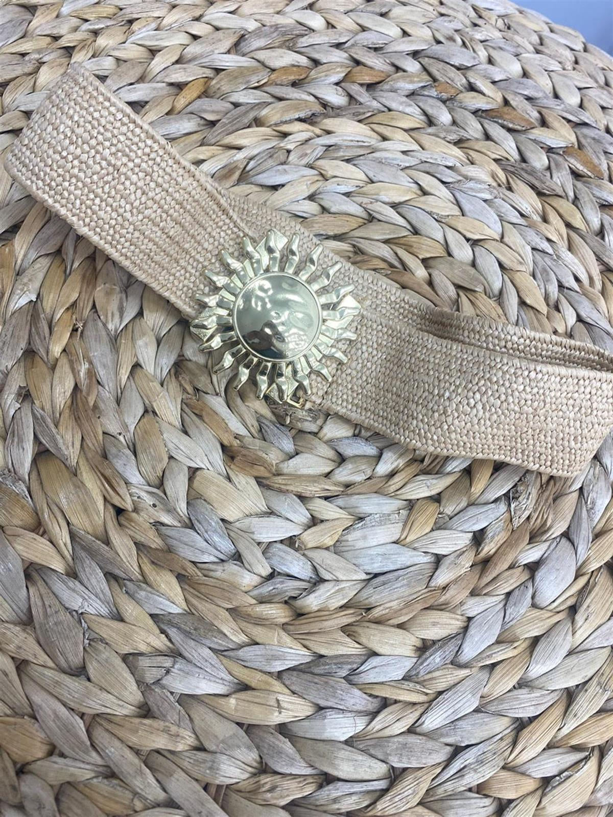 Güneş Figürlü Lastik Hasır Kemer HASIR