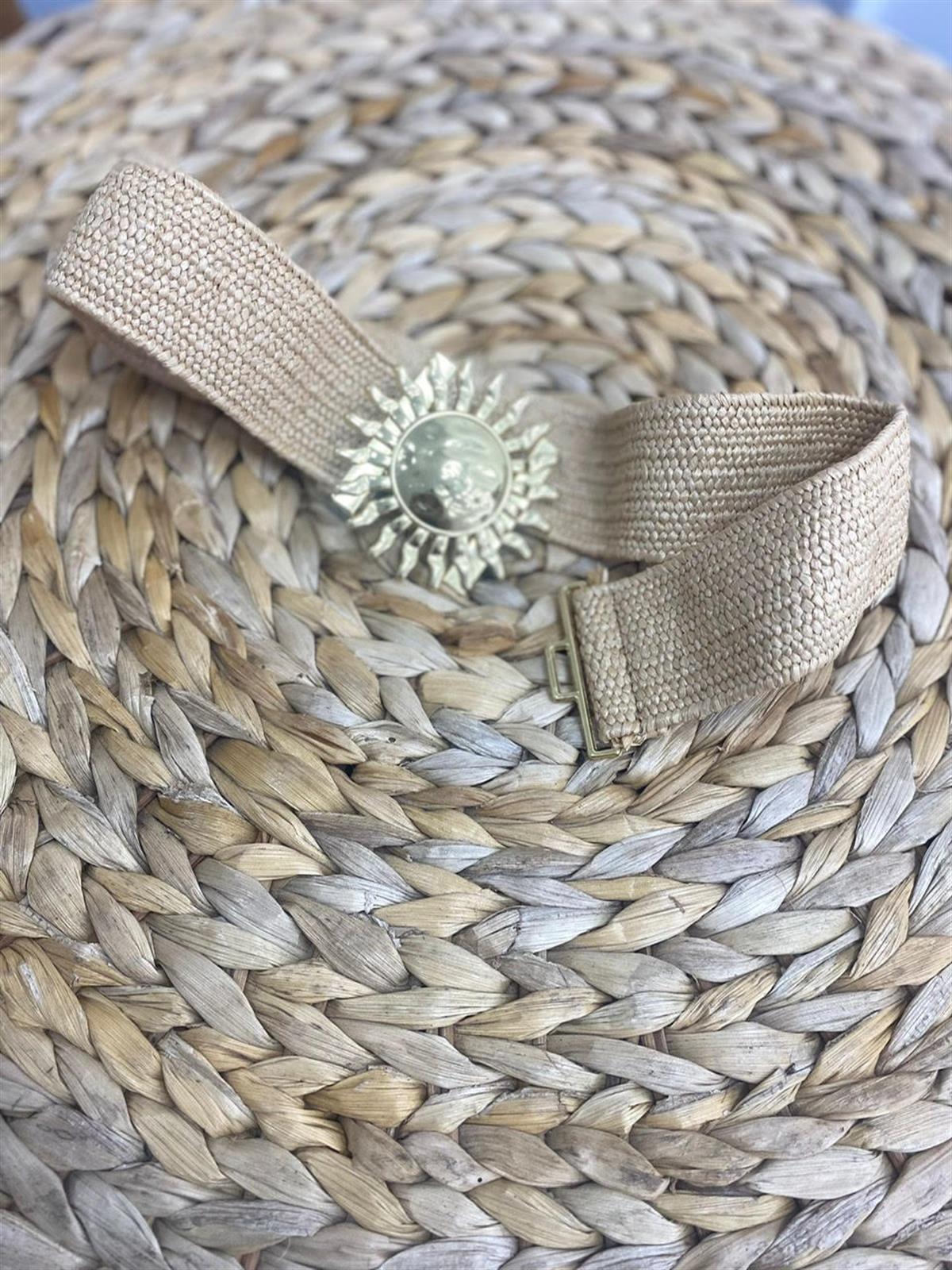 Güneş Figürlü Lastik Hasır Kemer HASIR