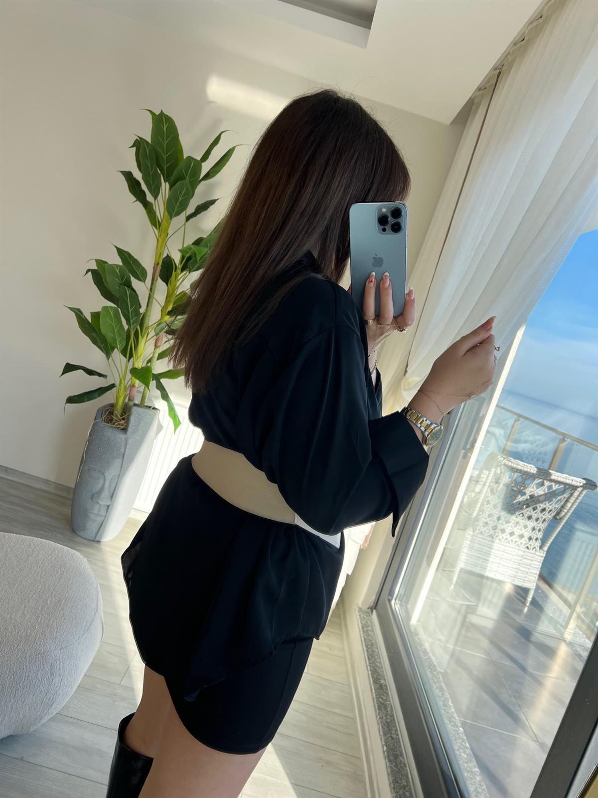 Kalın Vizon Deri Kemer VİZON