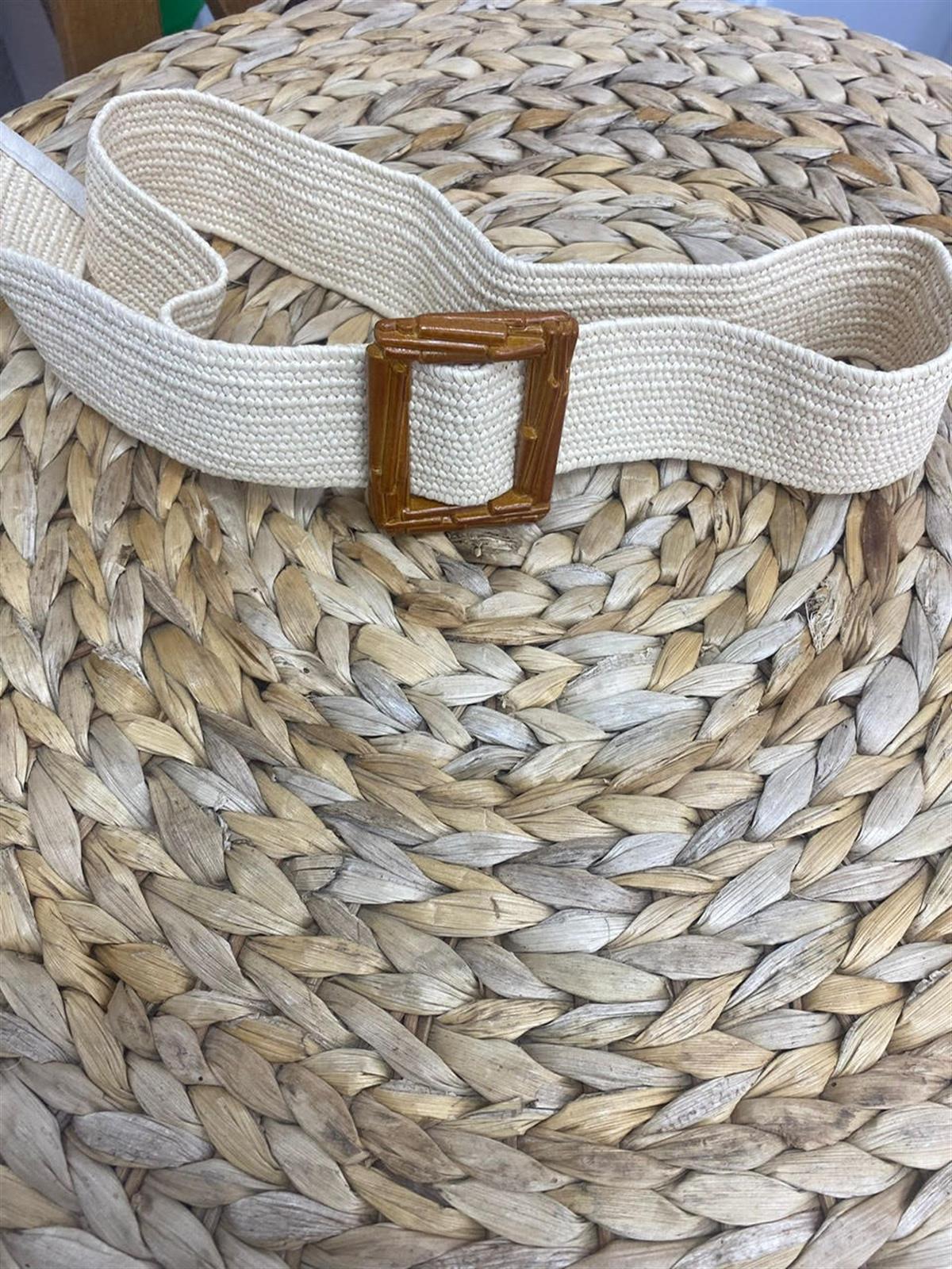 Kare Tokalı Hasır Kemer HASIR