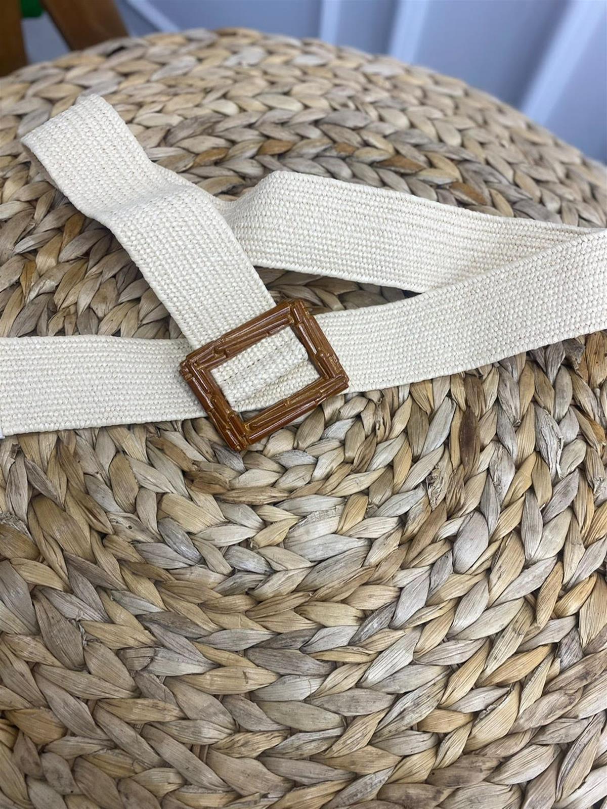 Kare Tokalı Hasır Kemer HASIR