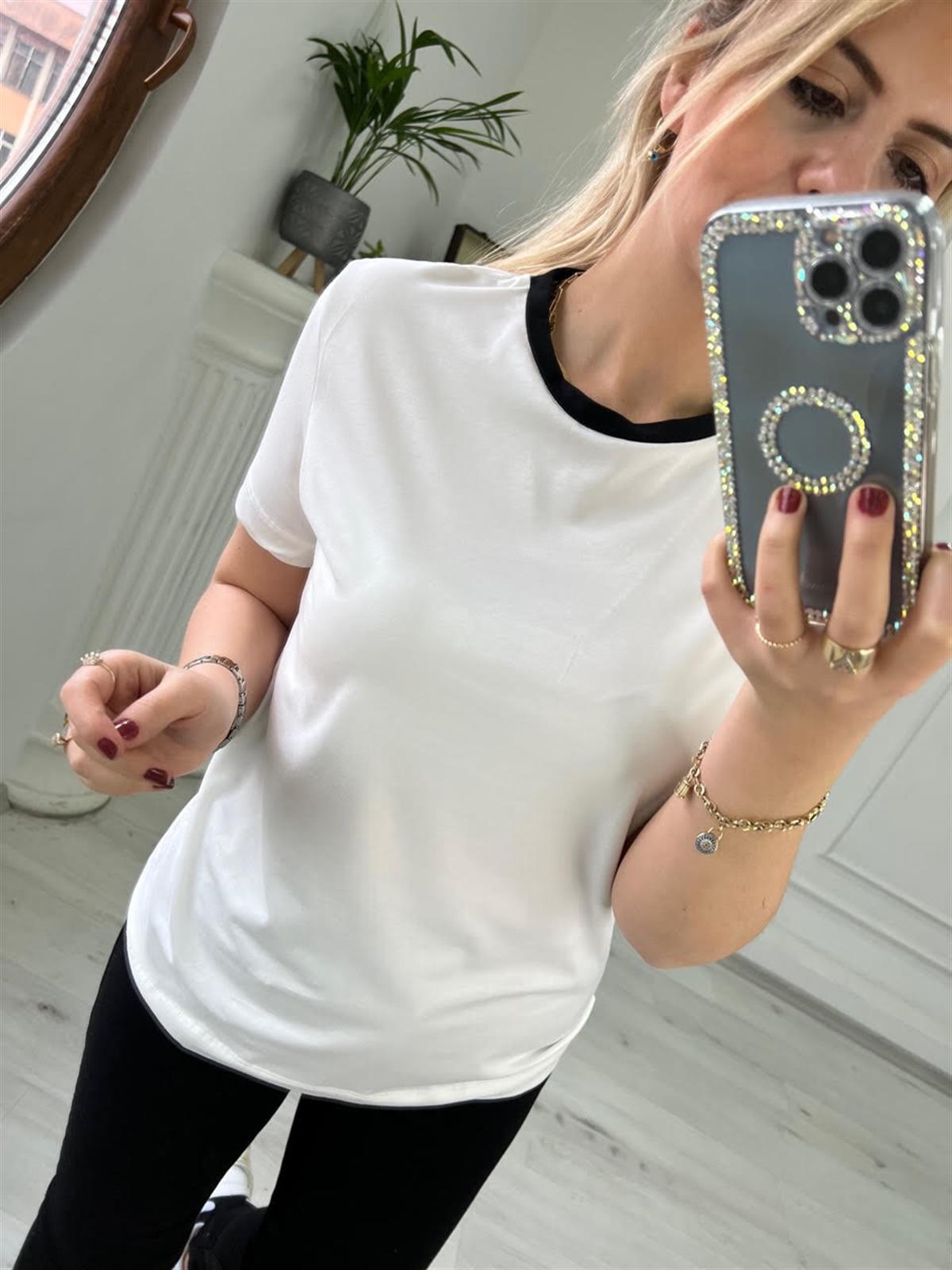 Mas Tshirt BEYAZ