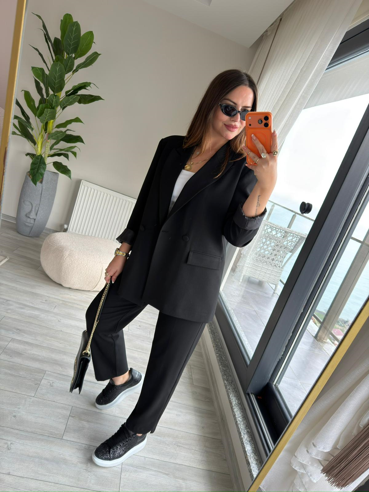 Pantalon Ceket Takım SİYAH