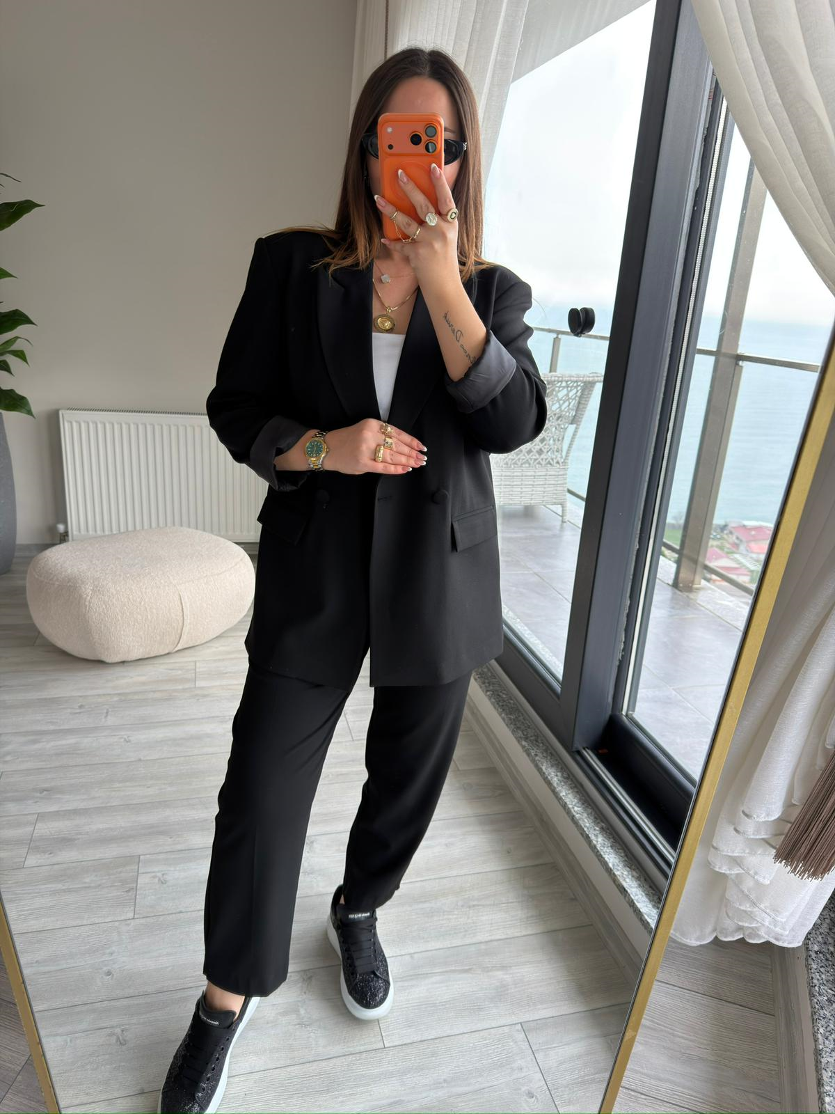 Pantalon Ceket Takım SİYAH