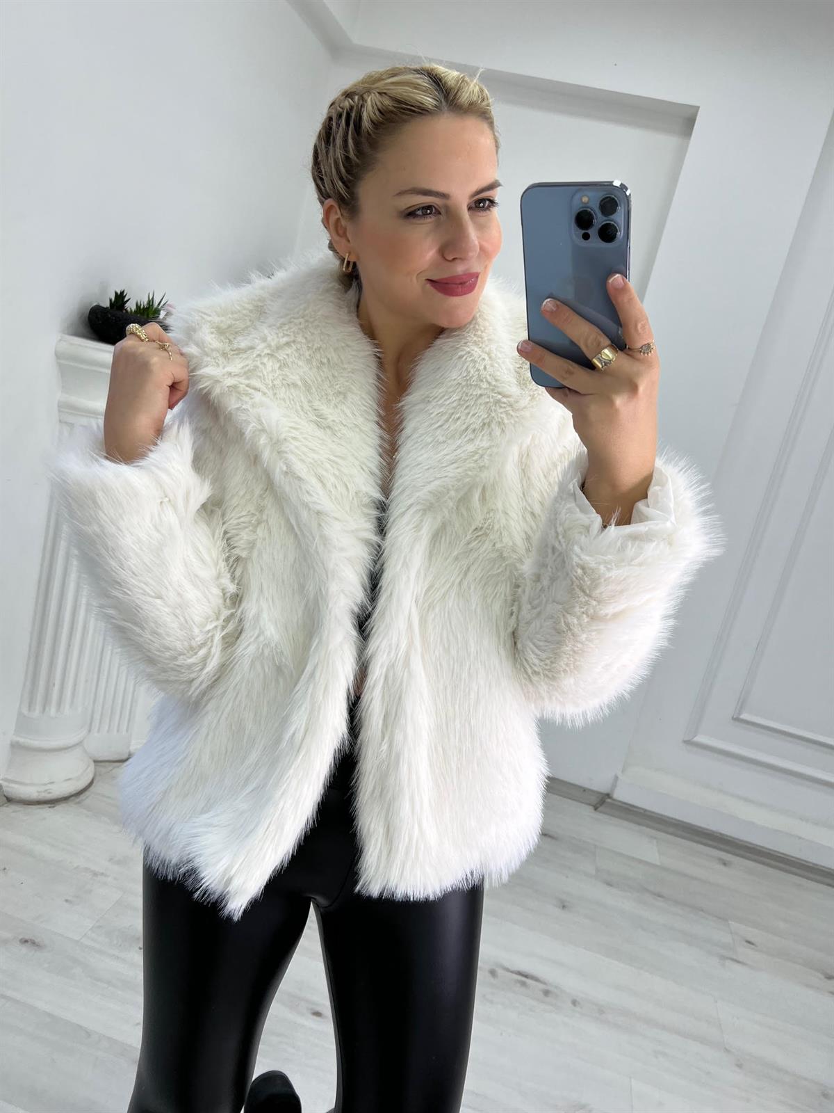 Peluş Kürk BEYAZ