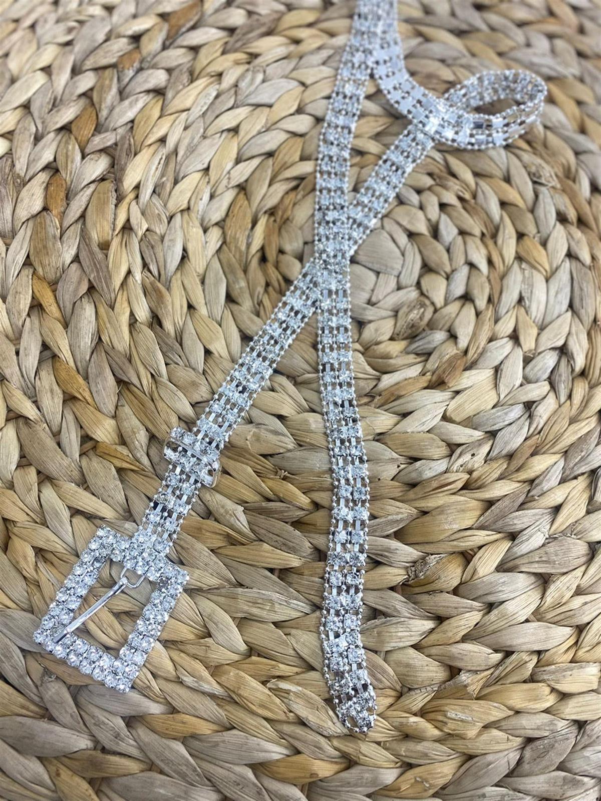 Taş İşlemeli Kemer GÜMÜŞ