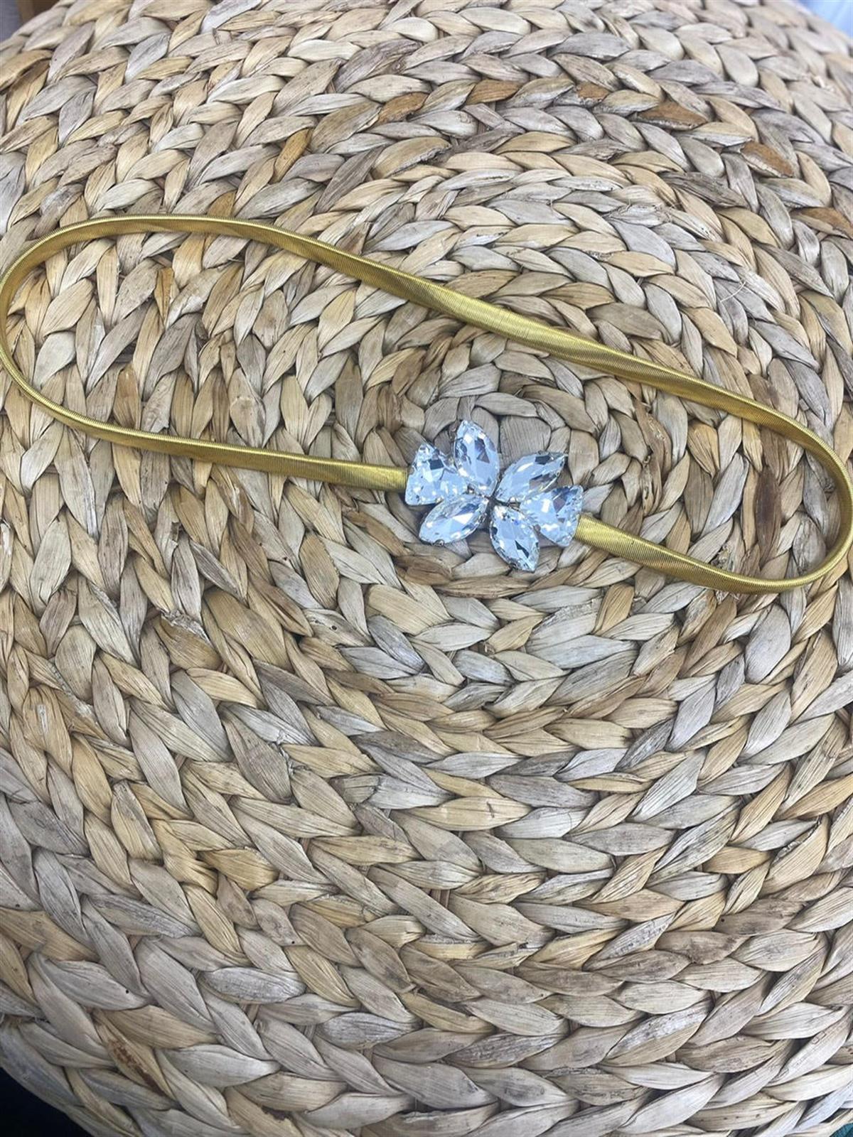 Taş Tokalı Gold Kemer Gold