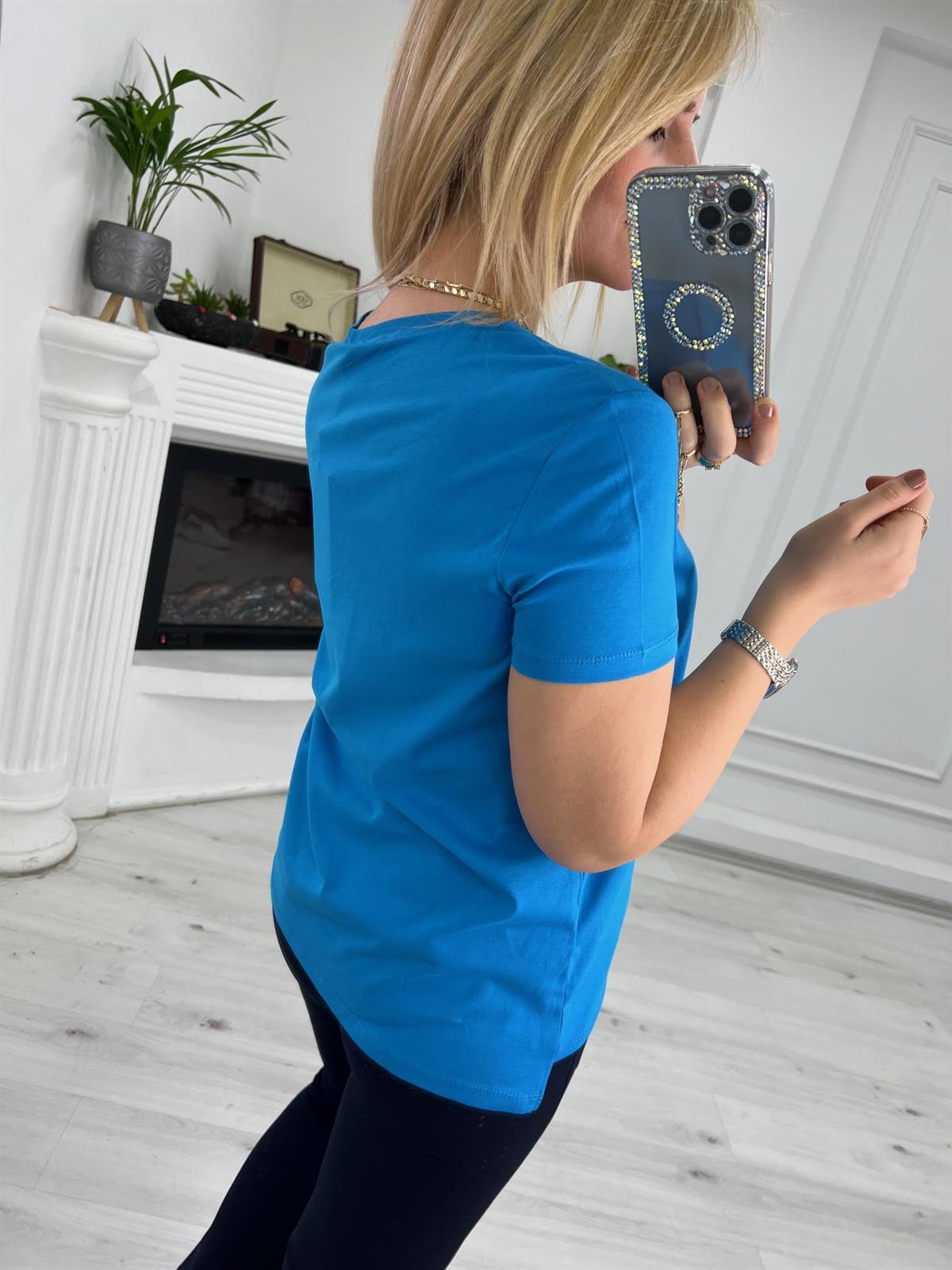 V Yakalı Tshirt SAKS
